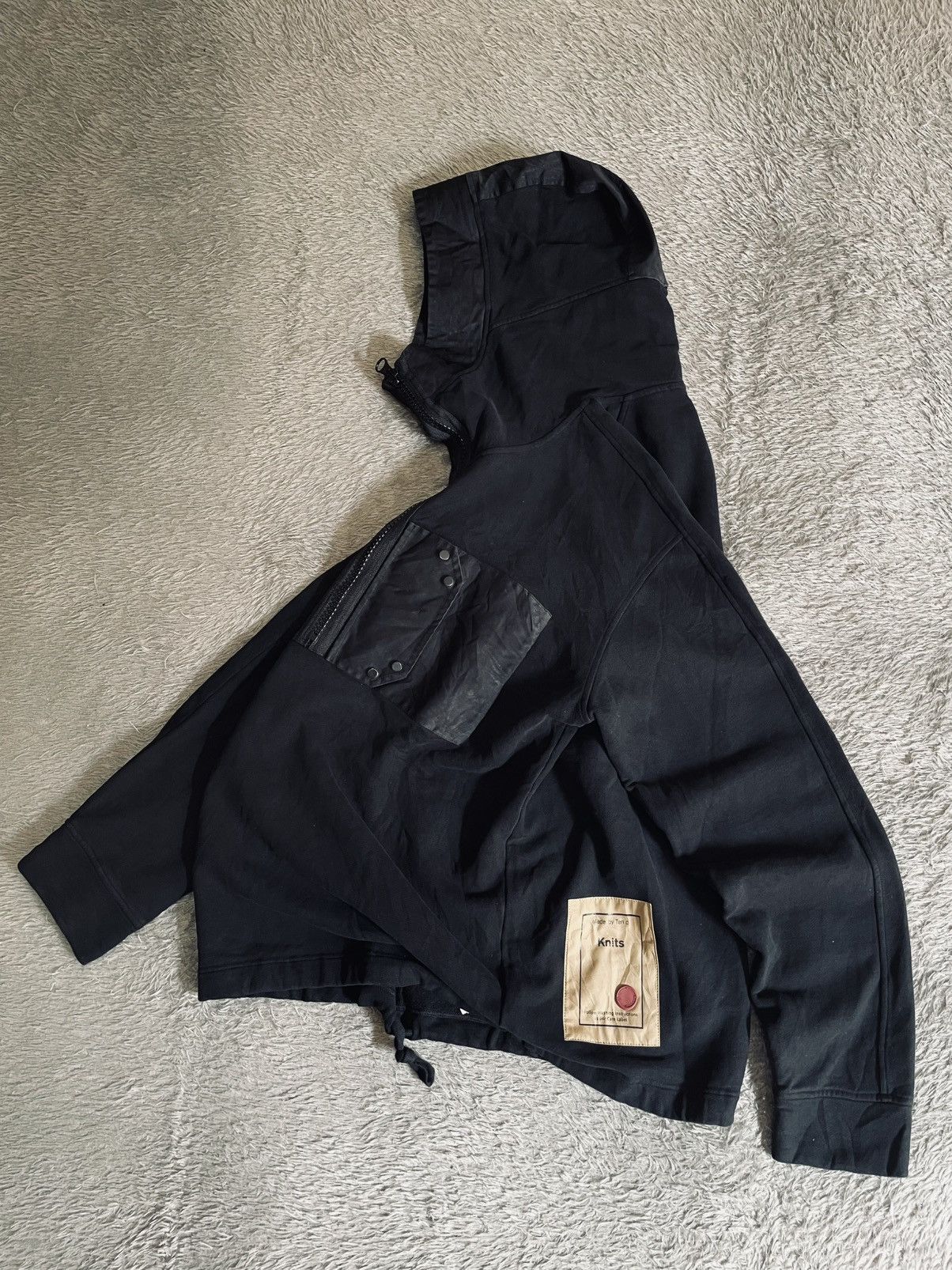 Ten C Ten C snap pocket halfzip hoodie hybrid suede Size US L / EU 52-54 / 3 - 1 Thumbnail