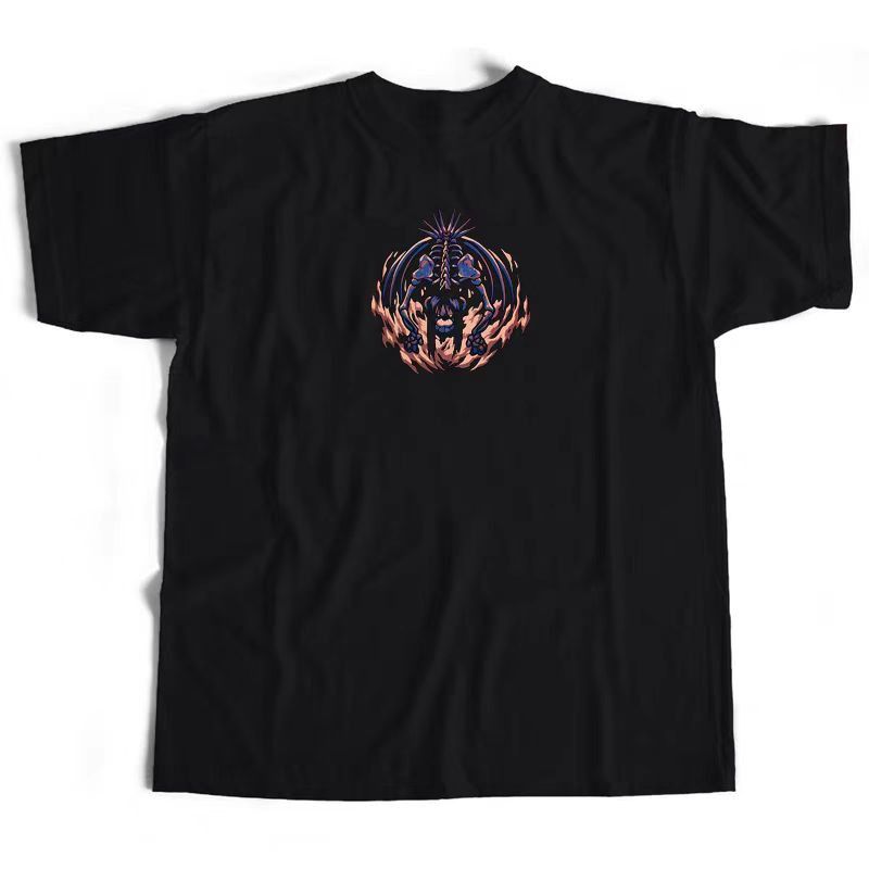 Japanese Brand × Vintage Black Loose Printed Short Sleeve T-Shirt Size US M / EU 48-50 / 2 - 2 Thumbnail
