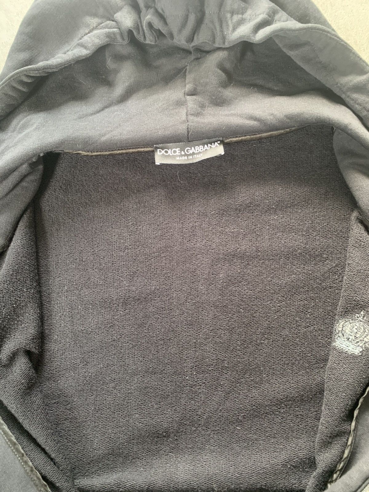 Dolce & Gabbana black hoodie full zip black crown Size US M / EU 48-50 / 2 - 10 Thumbnail
