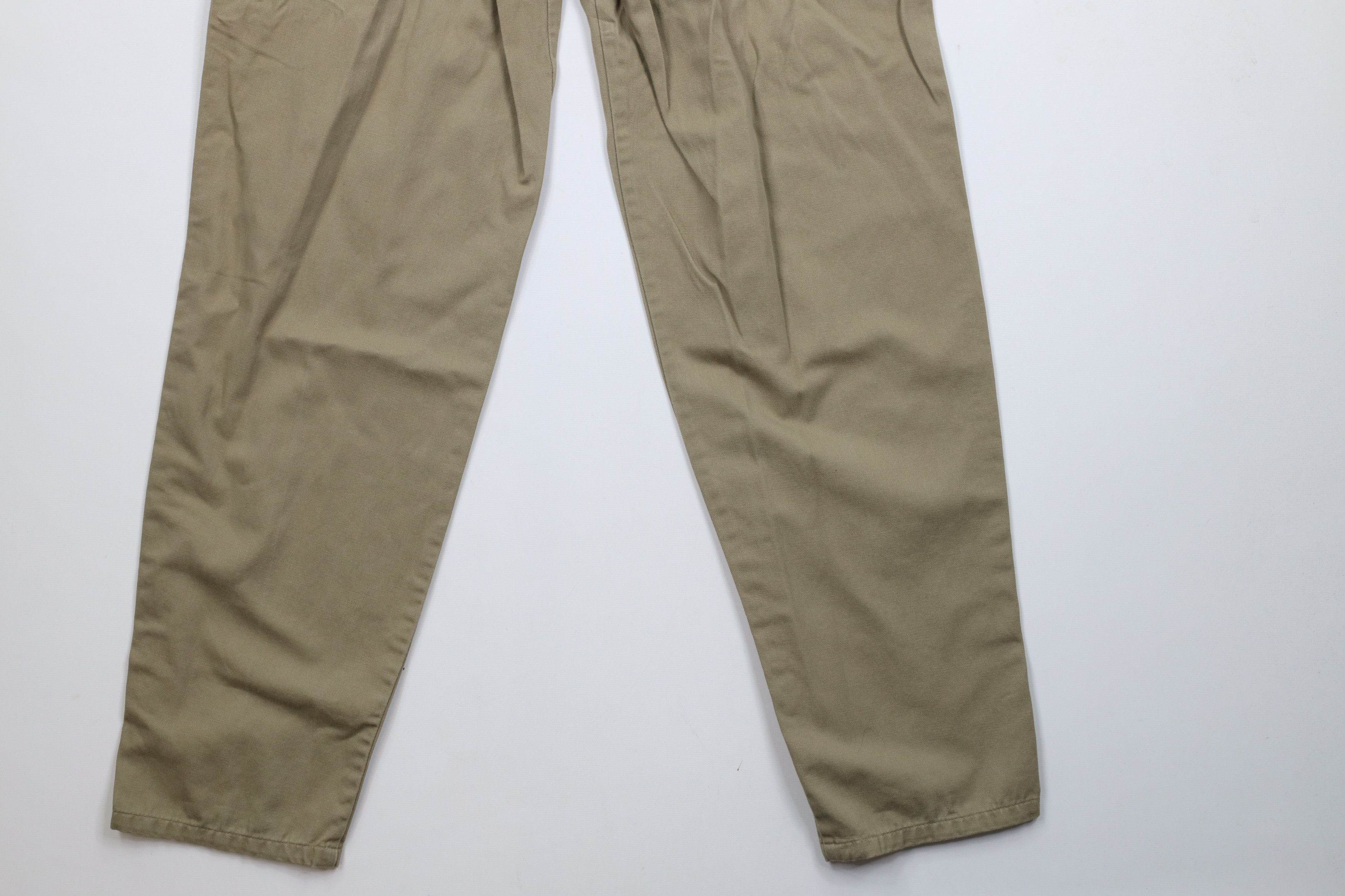 Vintage Vintage 90s Streetwear Pleated Tapered Leg Chino Pants Beige Size US 30 / EU 46 - 14 Thumbnail