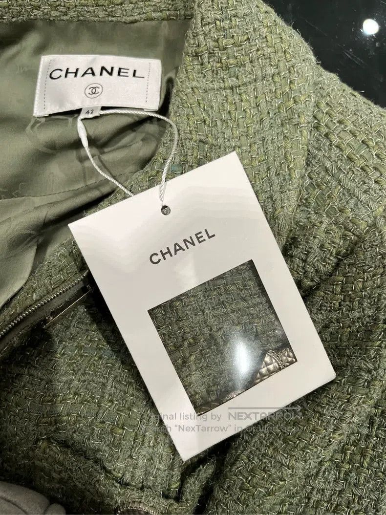 Chanel Chanel Cuban Series Green Zippered Coat Size M / US 6-8 / IT 42-44 - 4 Thumbnail