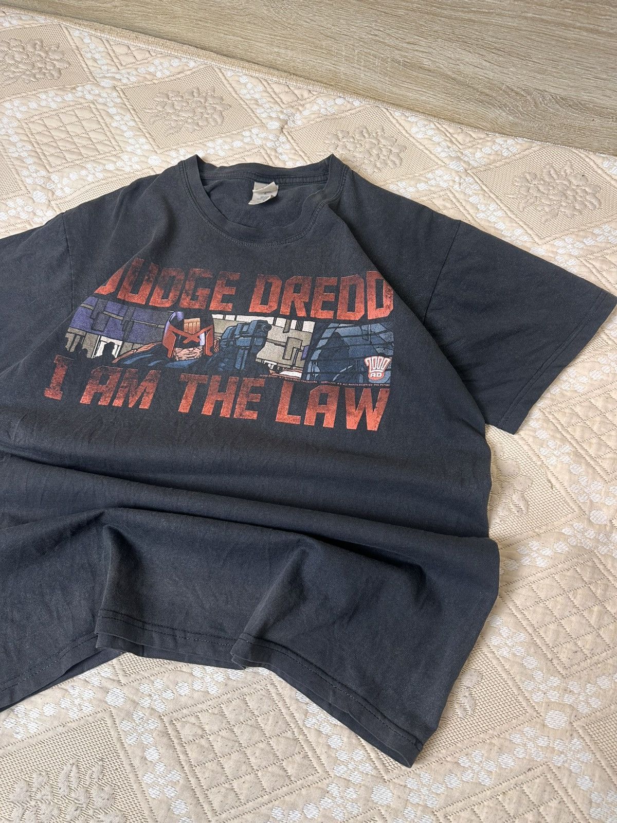 Vintage 🔥 JUDGE DREDD Vintage Cartoon Movie T Shirt Tee USA Anime Size US L / EU 52-54 / 3 - 3 Thumbnail