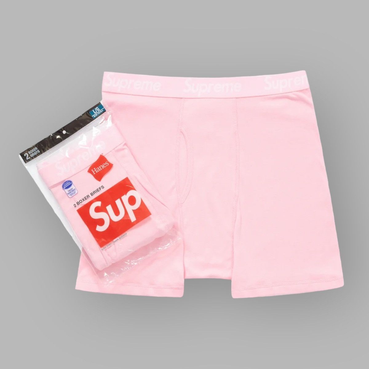 Supreme Hans 2-Pack Boxers Medium NEW Pink shops