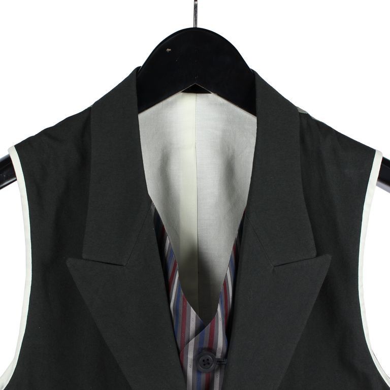Yohji Yamamoto Yohji Yamamoto Pour Homme Double Layered vest inner pattern Size US L / EU 52-54 / 3 - 4 Thumbnail