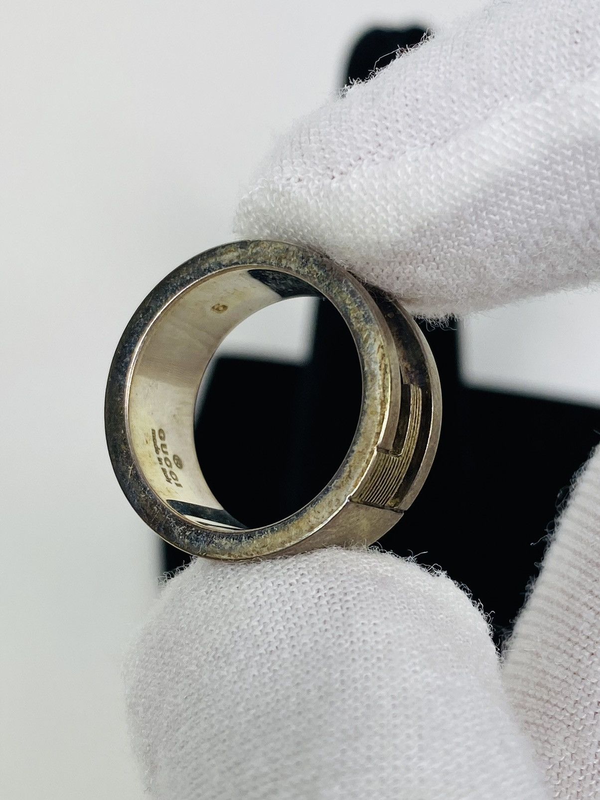 Gucci Gucci .925 Silver G Ring size IT 9 Size ONE SIZE - 6 Thumbnail