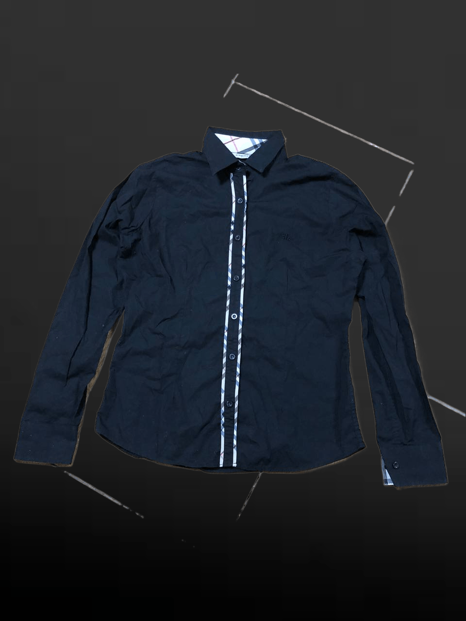Burberry Burberry London Sleeve Shirt Nova Check Black Size M / US 6-8 / IT 42-44 - 1 Thumbnail