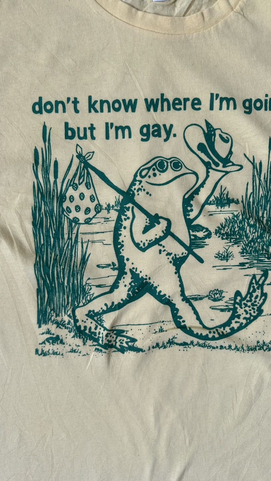 Vintage VINTAGE GAY FROG TEE Size US M / EU 48-50 / 2 - 2 Thumbnail
