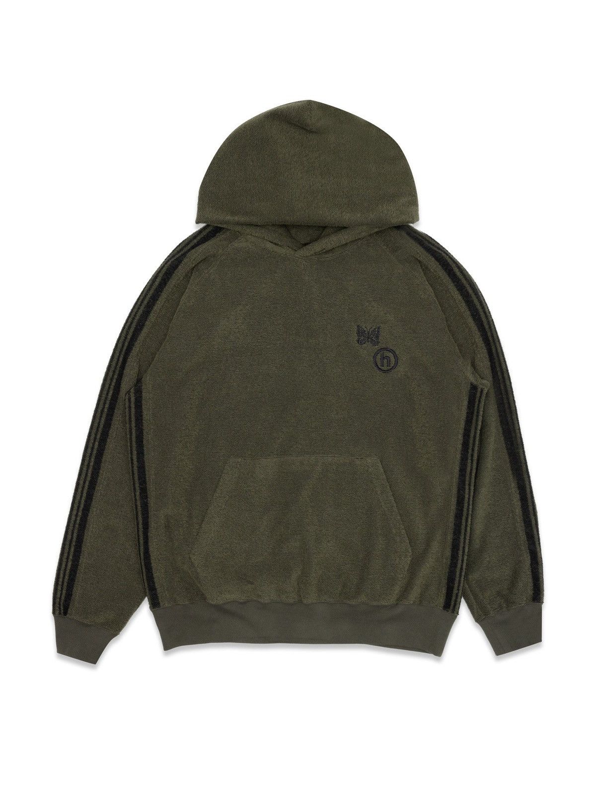HIDDEN × Needles Hidden NY x Needles Piled Jacquard Track Hoodie Olive Size US XL / EU 56 / 4 - 1 Thumbnail