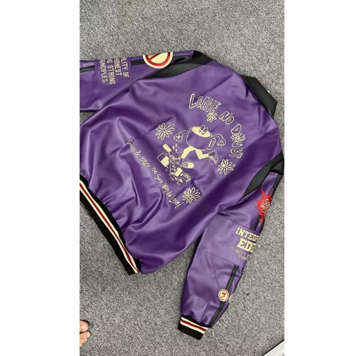Other Leather bomber jacket leather jacket streetwear Size US L / EU 52-54 / 3 - 5 Thumbnail