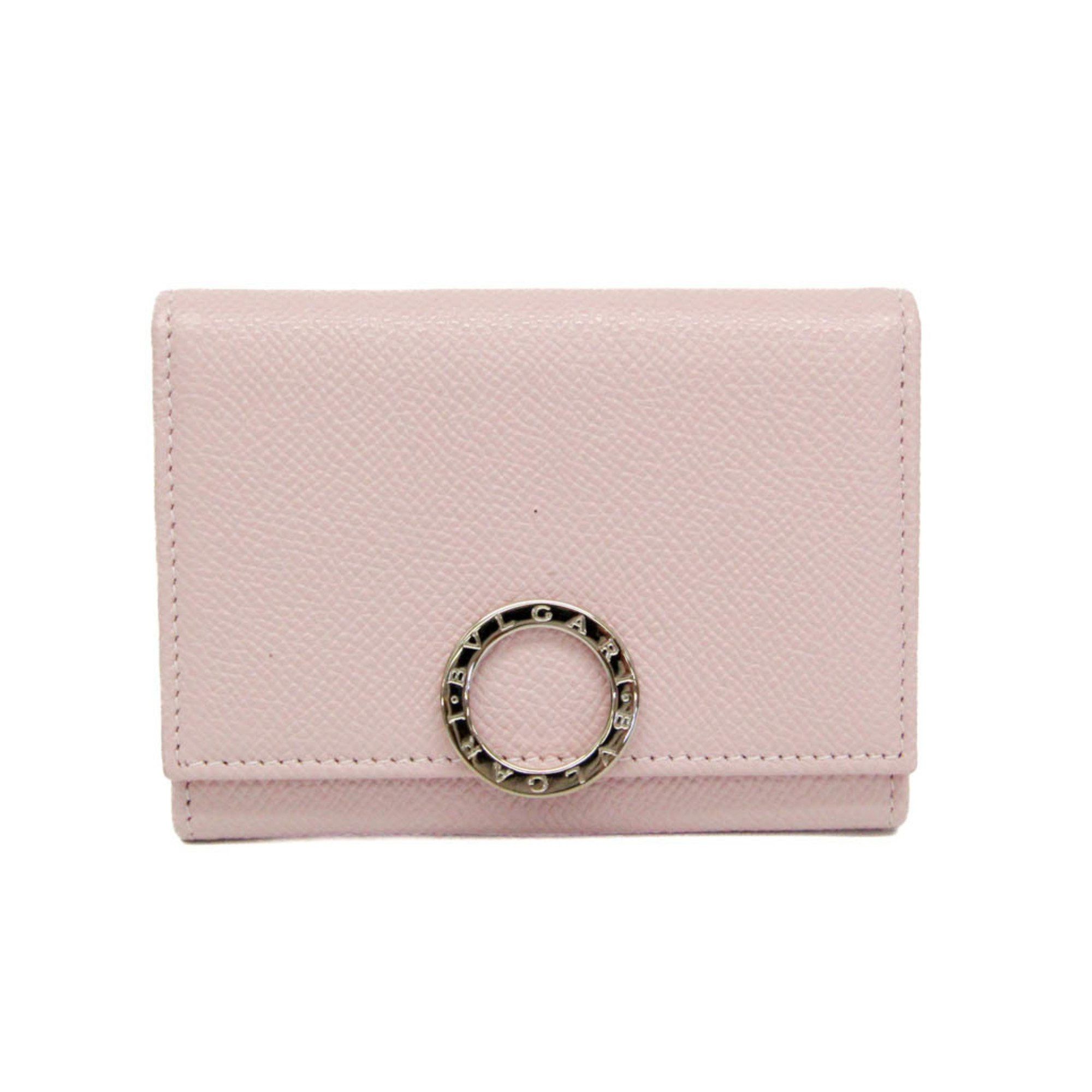 Bvlgari Bvlgari 30421 Leather Card Case Light Pink Size ONE SIZE - 1 Thumbnail