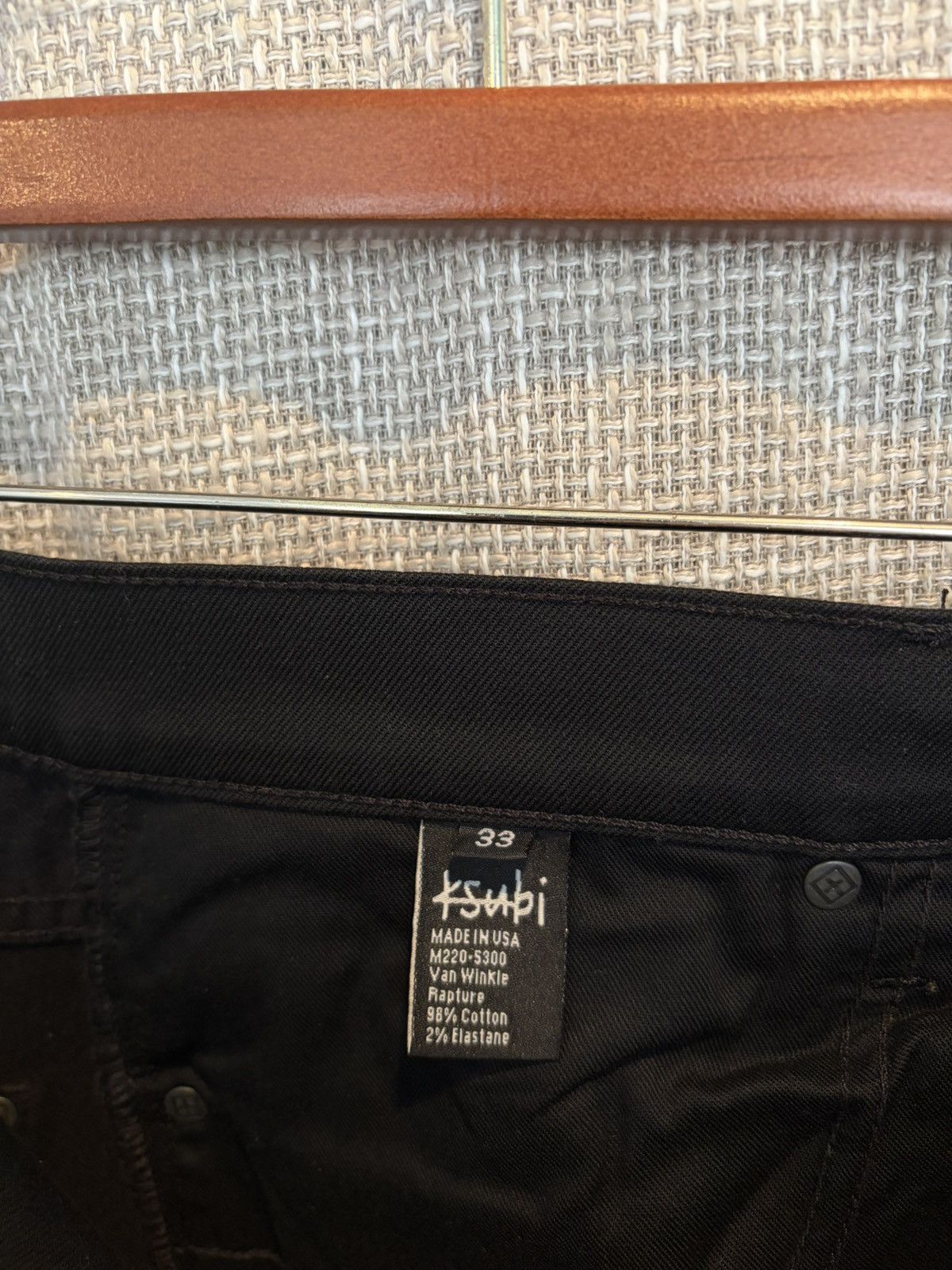 Ksubi Ksubi Van Winkle Rapture All Black Skinny Jeans Size US 33 - 3 Thumbnail