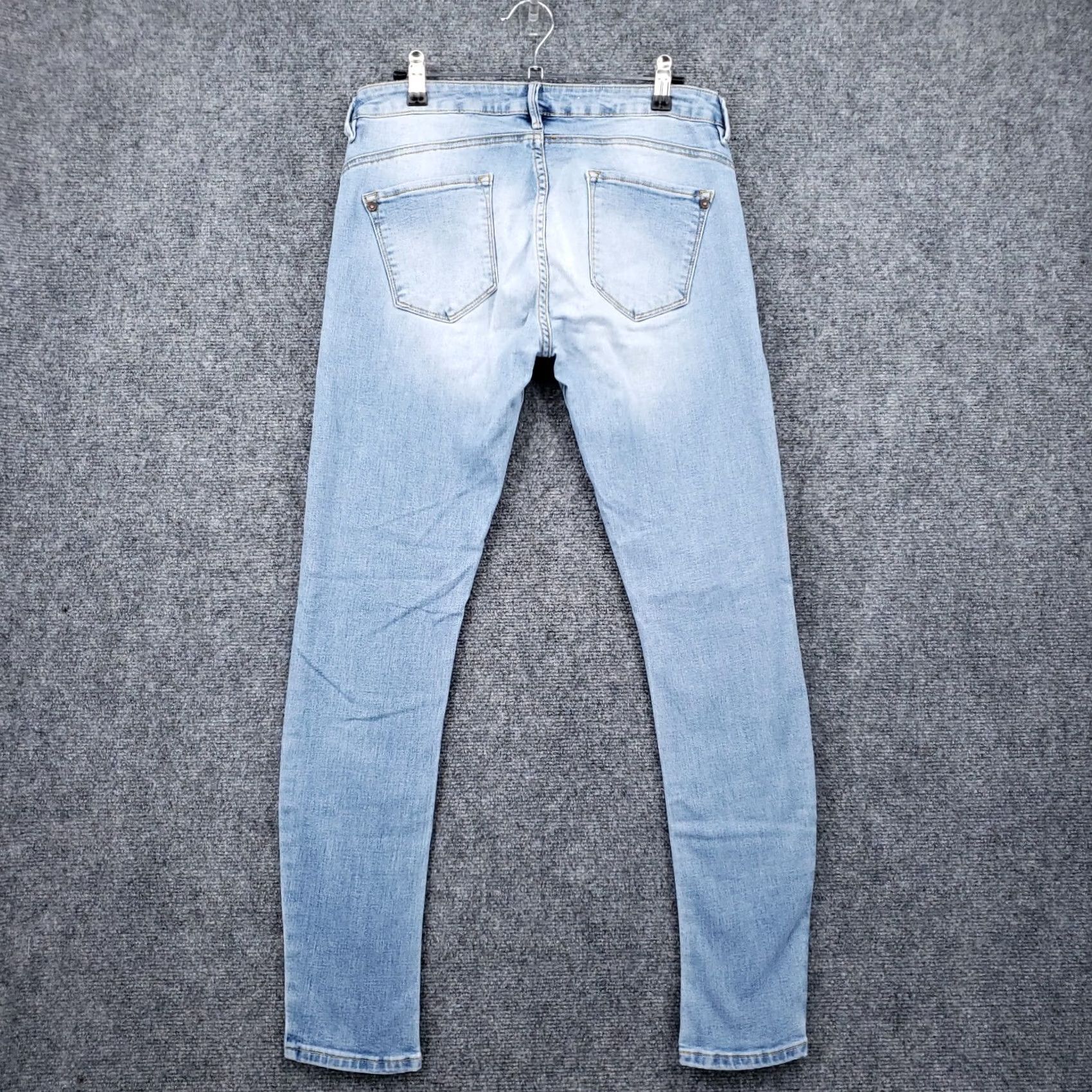 Denime Tennis Trading Company Jeans Womens Super Slim Skinny Size 8 Light Wash Blue Denim Size 30" / US 8 / IT 44 - 2 Thumbnail