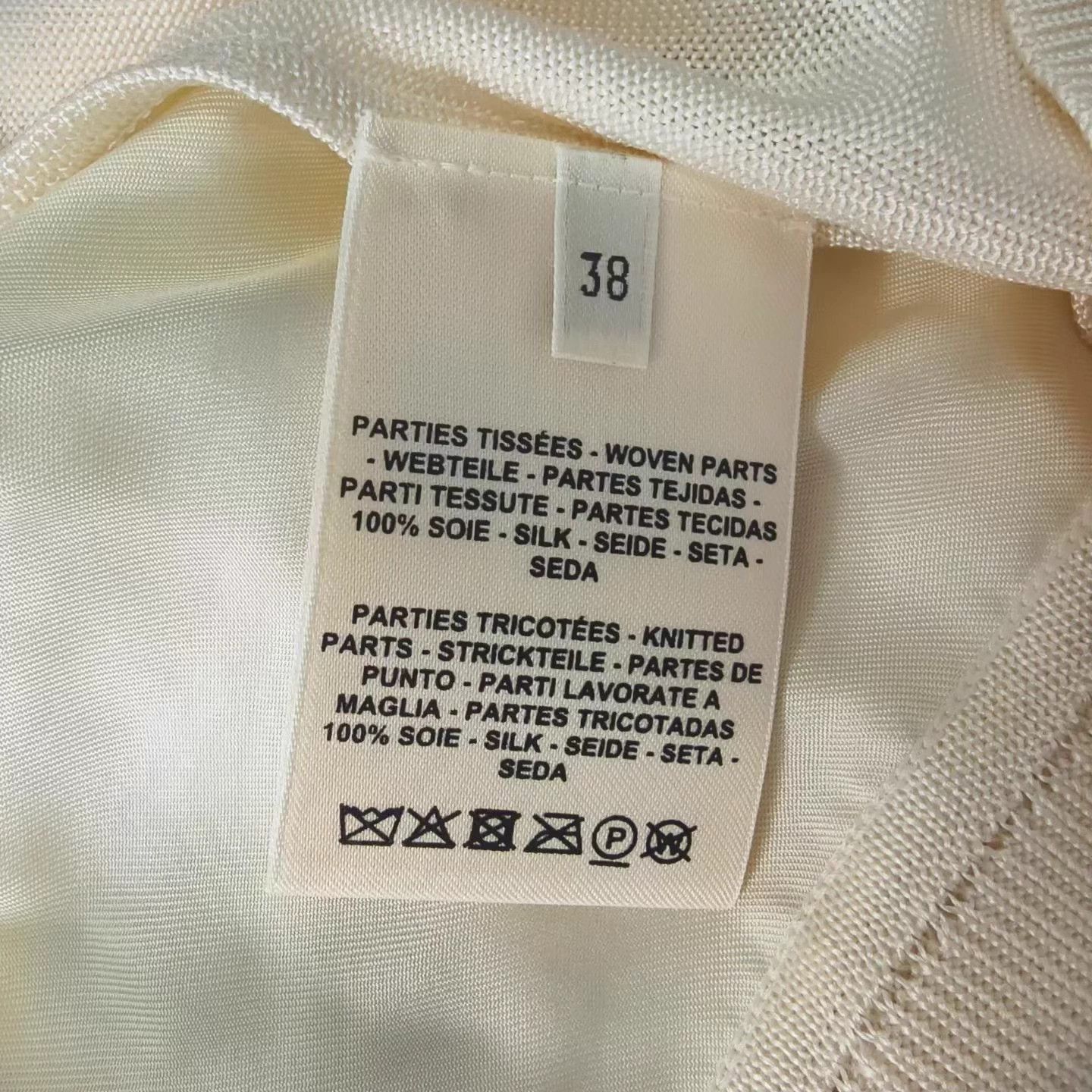 Hermes Hermes Beige PigNosePrint SilverButtonCardi 38 99 Size S / US 4 / IT 40 - 4 Thumbnail