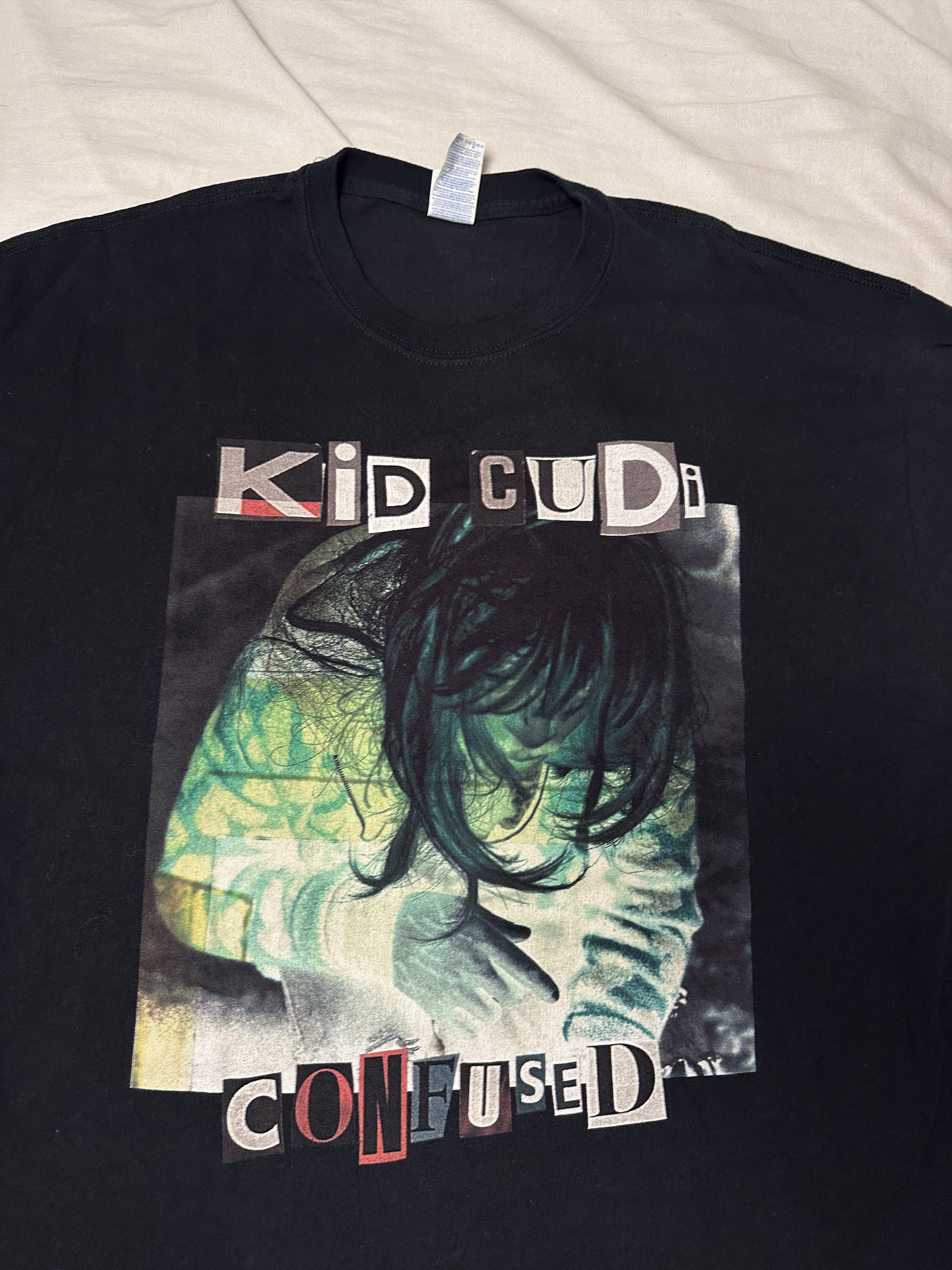 Kid Cudi Vintage 2015 Kid Cudi Confused Tour Black XL T-Shirt Size US XL / EU 56 / 4 - 2 Thumbnail