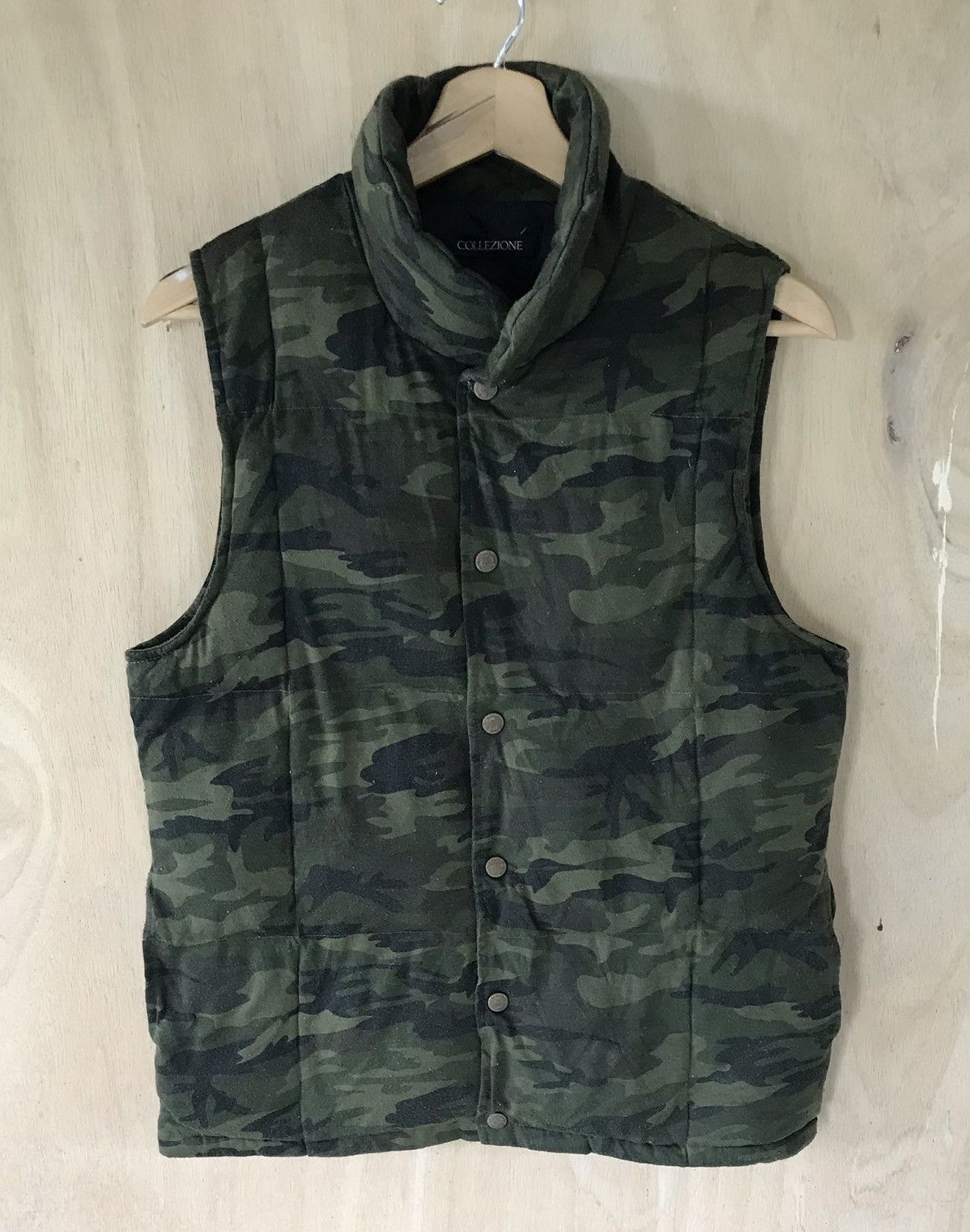 Collezion Camouflage Puffer Vests