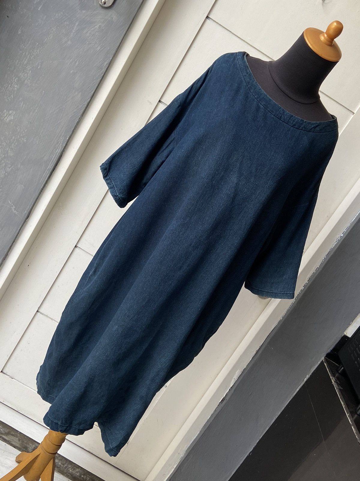 Issey Miyake PLANTATION Midi Dress Size US L / EU 52-54 / 3 - 8 Thumbnail