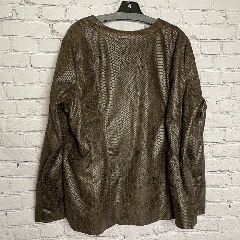 Other Dana Buchman Brown Snake Print Jacket Size 2X Size XXL / US 16-18 / IT 52-54 - 2 Thumbnail