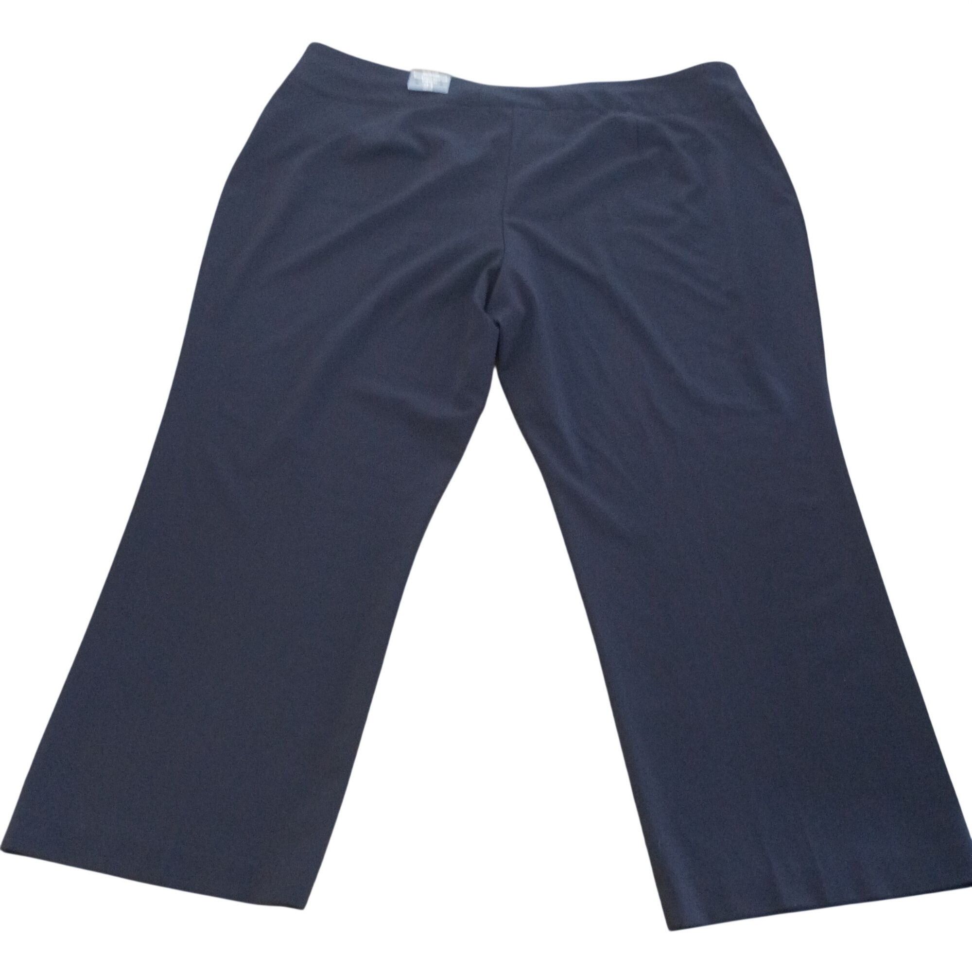 Avenue Avenue Womens Tummy Control Pull-On Pants Size 24 Petite Nav Size 24" / US 00 / IT 34 - 2 Thumbnail