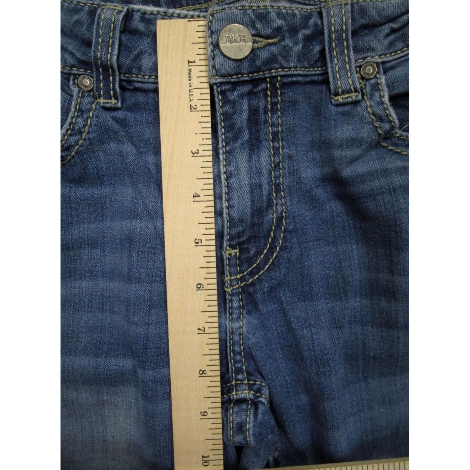 Vintage BKE Jeans Women 31x31 Buckle Low Rise Harper Jeans Light Wash Denim Skinny 5-Pocket Logo Size 24" / US 00 / IT 34 - 6 Thumbnail