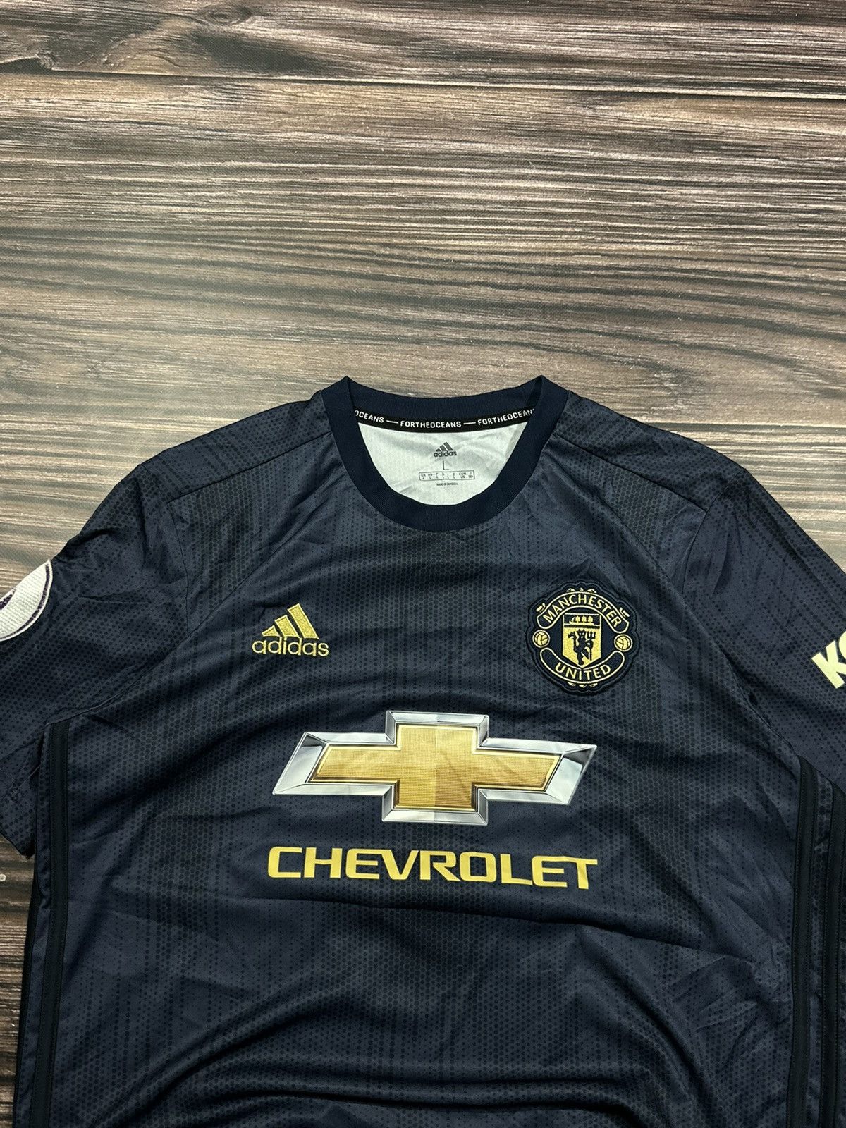 Nike Vintage Adidas Jersey Manchester United 2018/2019 Size US L / EU 52-54 / 3 - 3 Thumbnail