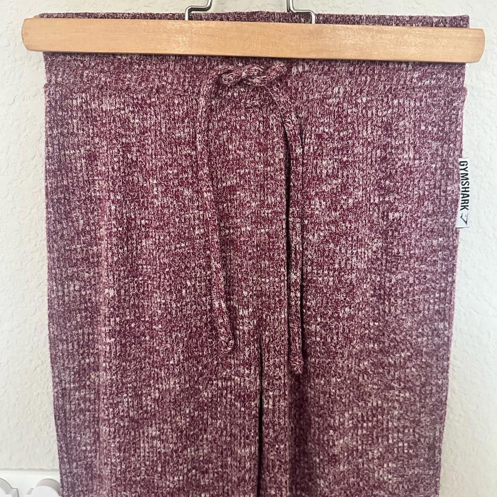 Gymshark GYMSHARK Slounge Jogger Lounge Pants Deep Plum Marl Size XS Size 26" / US 2 / IT 38 - 6 Thumbnail