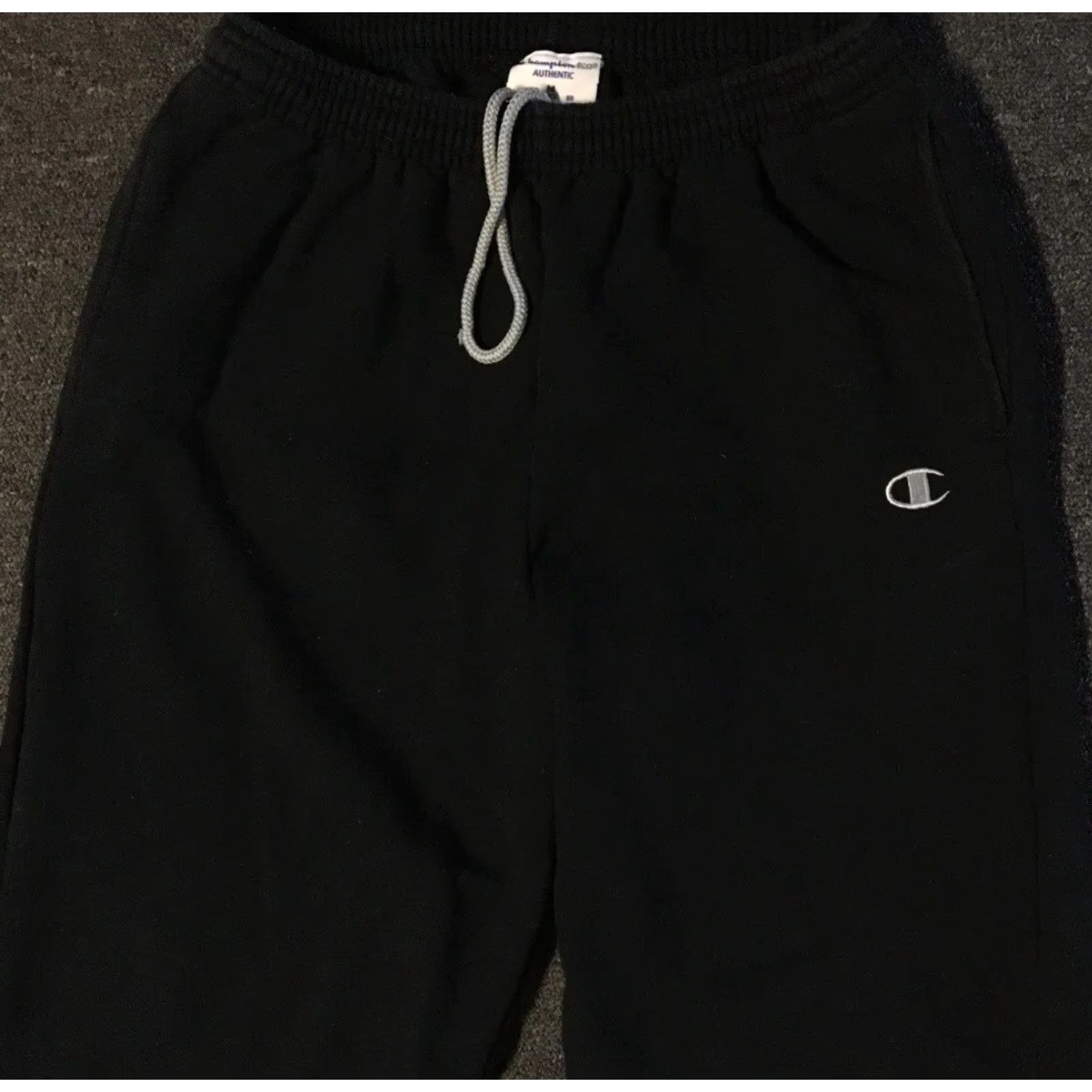 Champion VINTAGE Champion Faded Sweatpants M Black Men Pants 90s Grunge Punk School PE Surf Skate Gym Athletic / Activewear Size US 31 - 4 Thumbnail