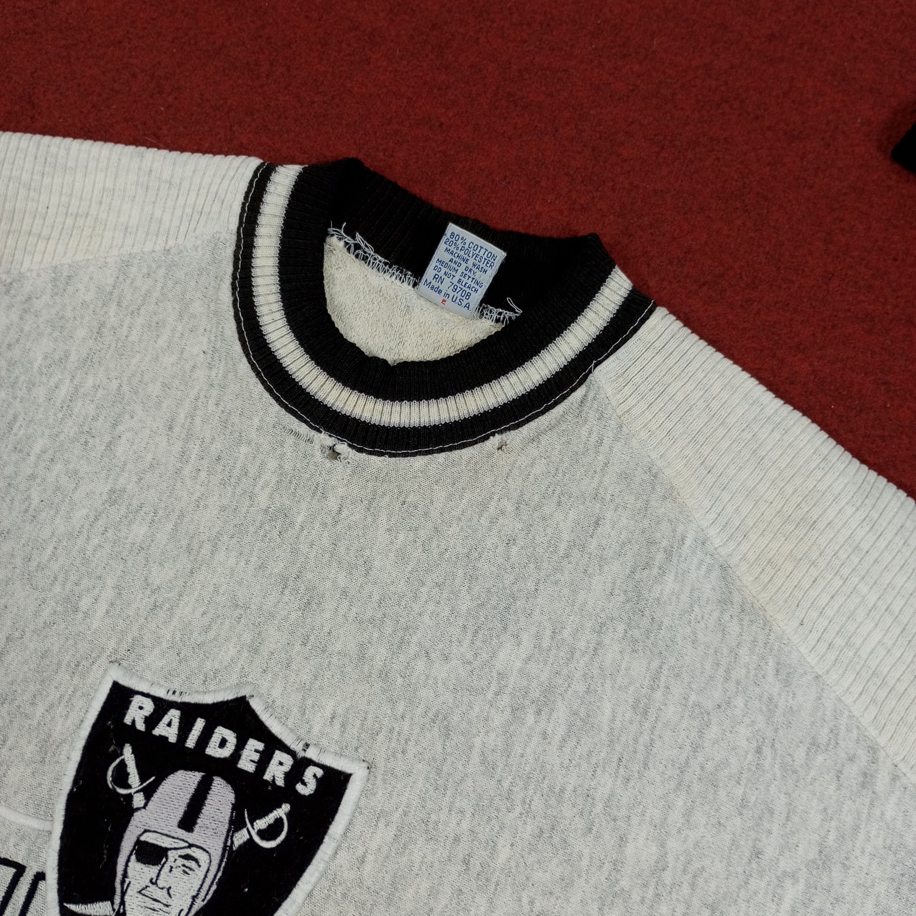 NFL × Vintage Raiders Los Angeles Football Team Vintage Sweatshirt Size US M / EU 48-50 / 2 - 8 Thumbnail