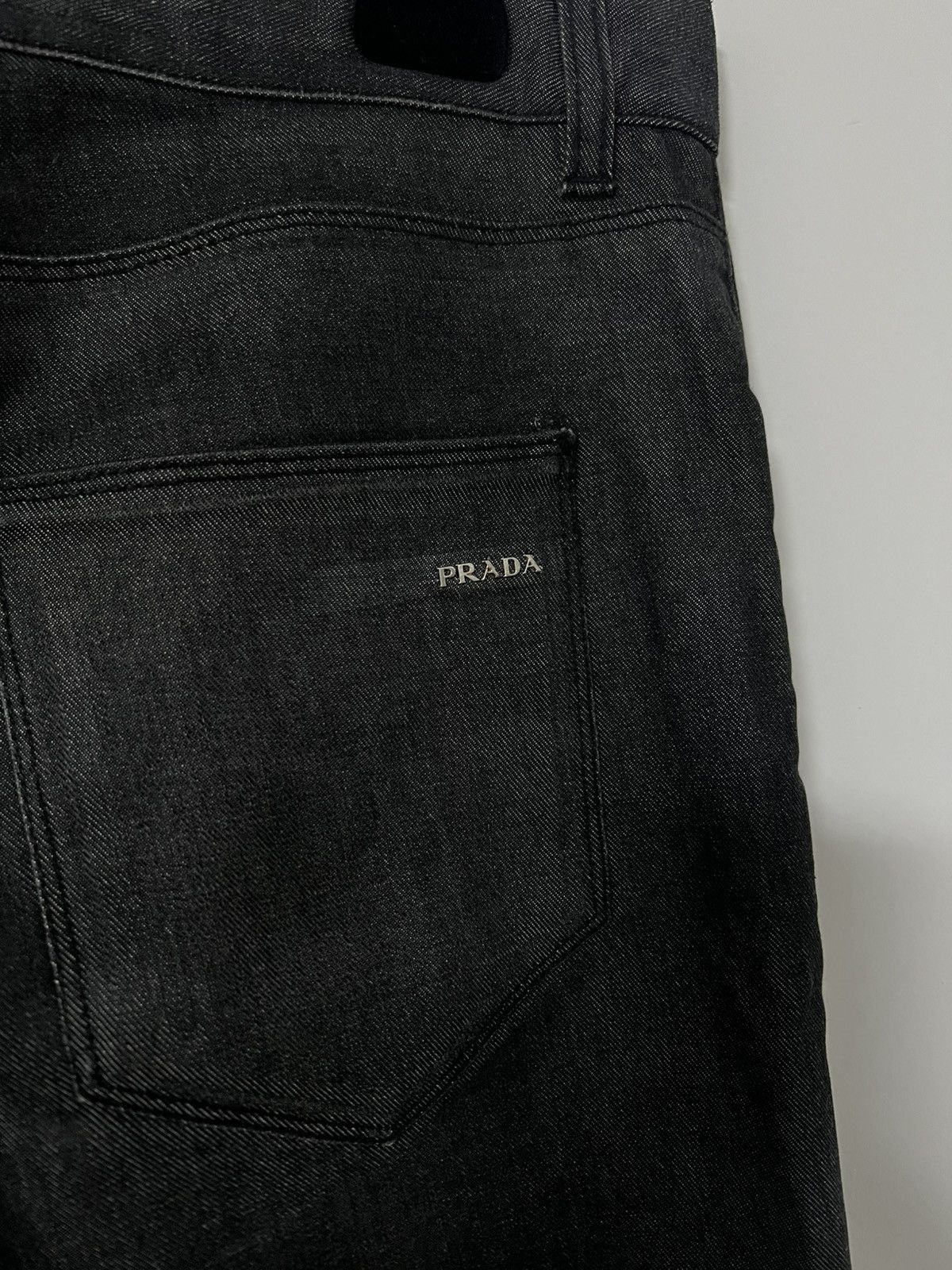 Prada Black prada jeans denim pants xxl Size US 35 - 3 Thumbnail