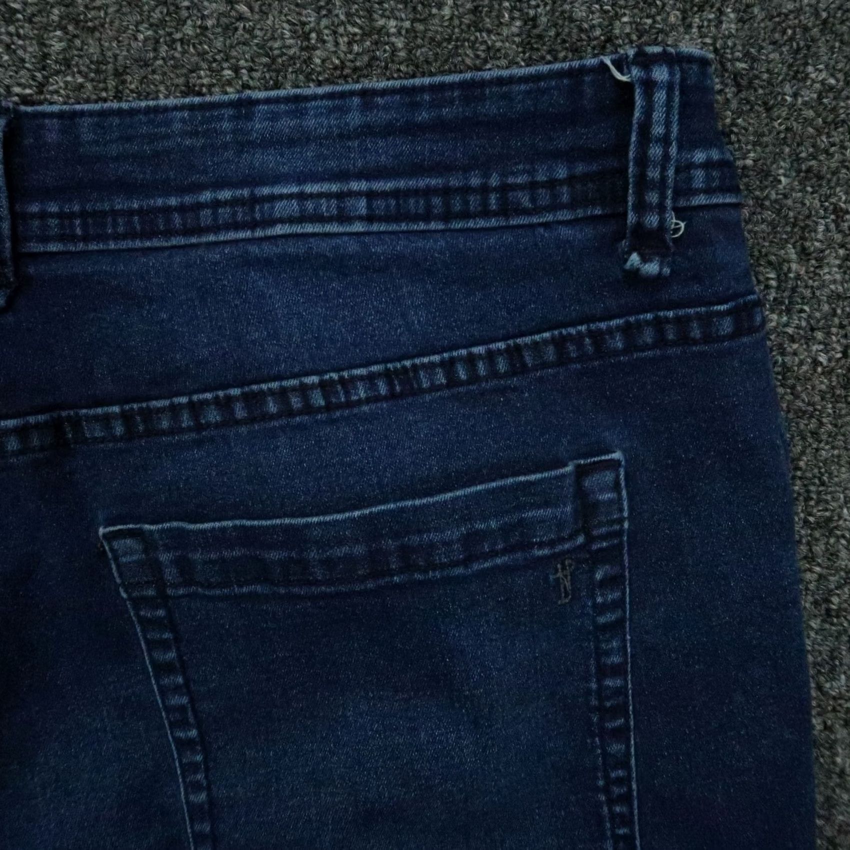 Vintage The Perfect Jean Jeans Men 36x25 Blue Slim Fit 5-Pocket Denim Straight Stretch Jeans Size US 36 / EU 52 - 6 Thumbnail