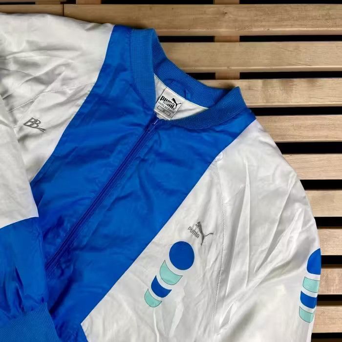 Puma × Vintage Mens Bomber Jacket Puma Vintage Size 5 L/XL Size US L / EU 52-54 / 3 - 2 Thumbnail