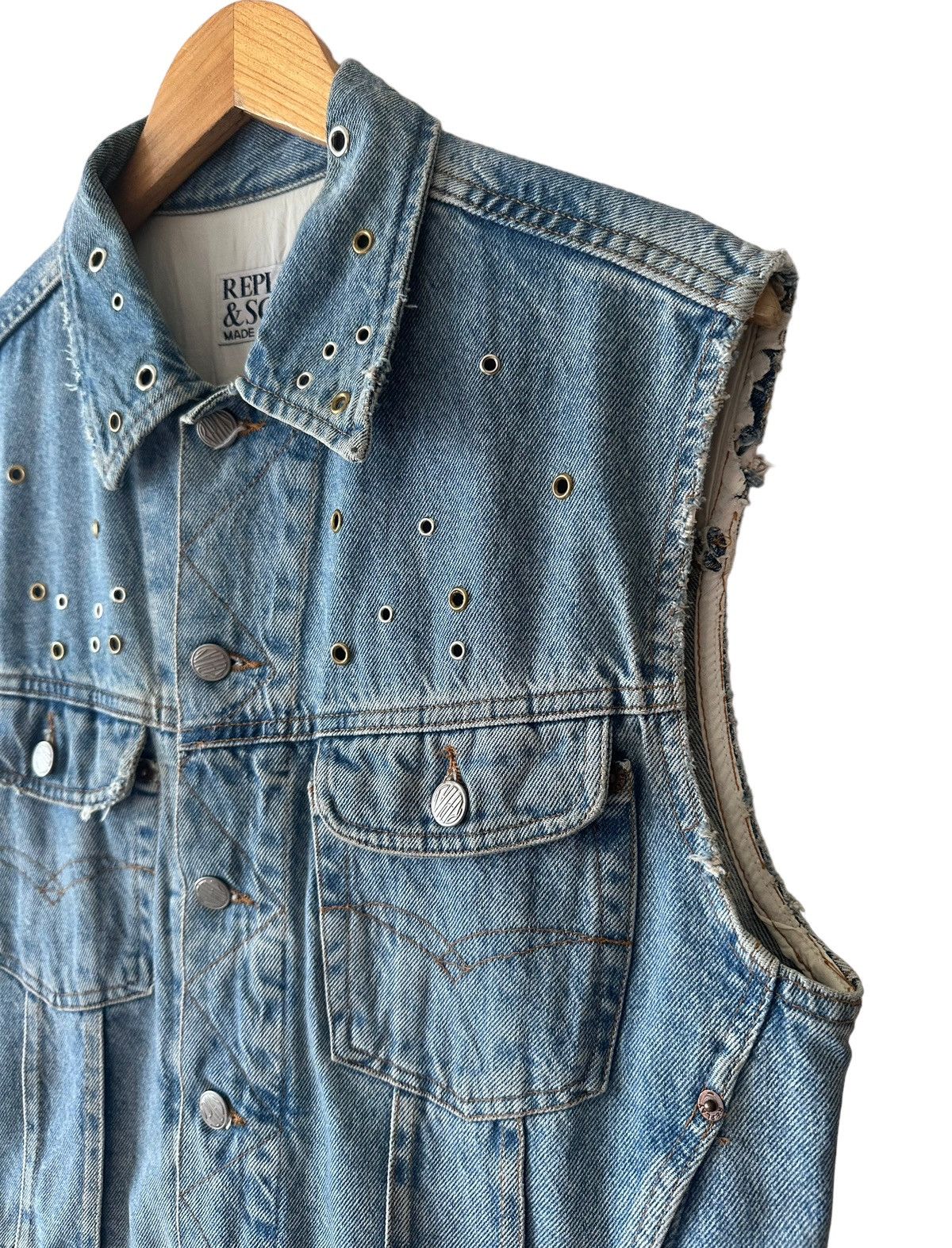 Replay RARE ‼️ REPLAY & SONS Denim Trucker Jacket Size US M / EU 48-50 / 2 - 3 Thumbnail