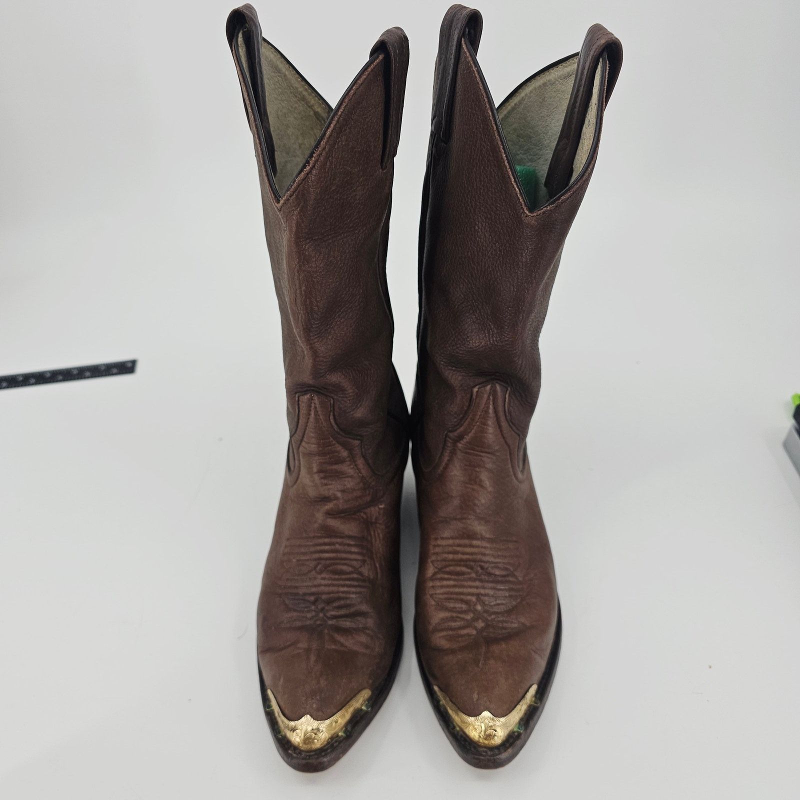 Vintage Vintage Brown Leather Cowgirl Western Boho Gold Toe Rand 6 Size US 6 / IT 36 - 2 Thumbnail