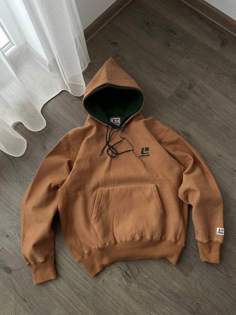 Japanese Brand × Vintage Vintage Legends Athletic Brown Japanese Skated Hoodie Size US M / EU 48-50 / 2 - 2 Thumbnail