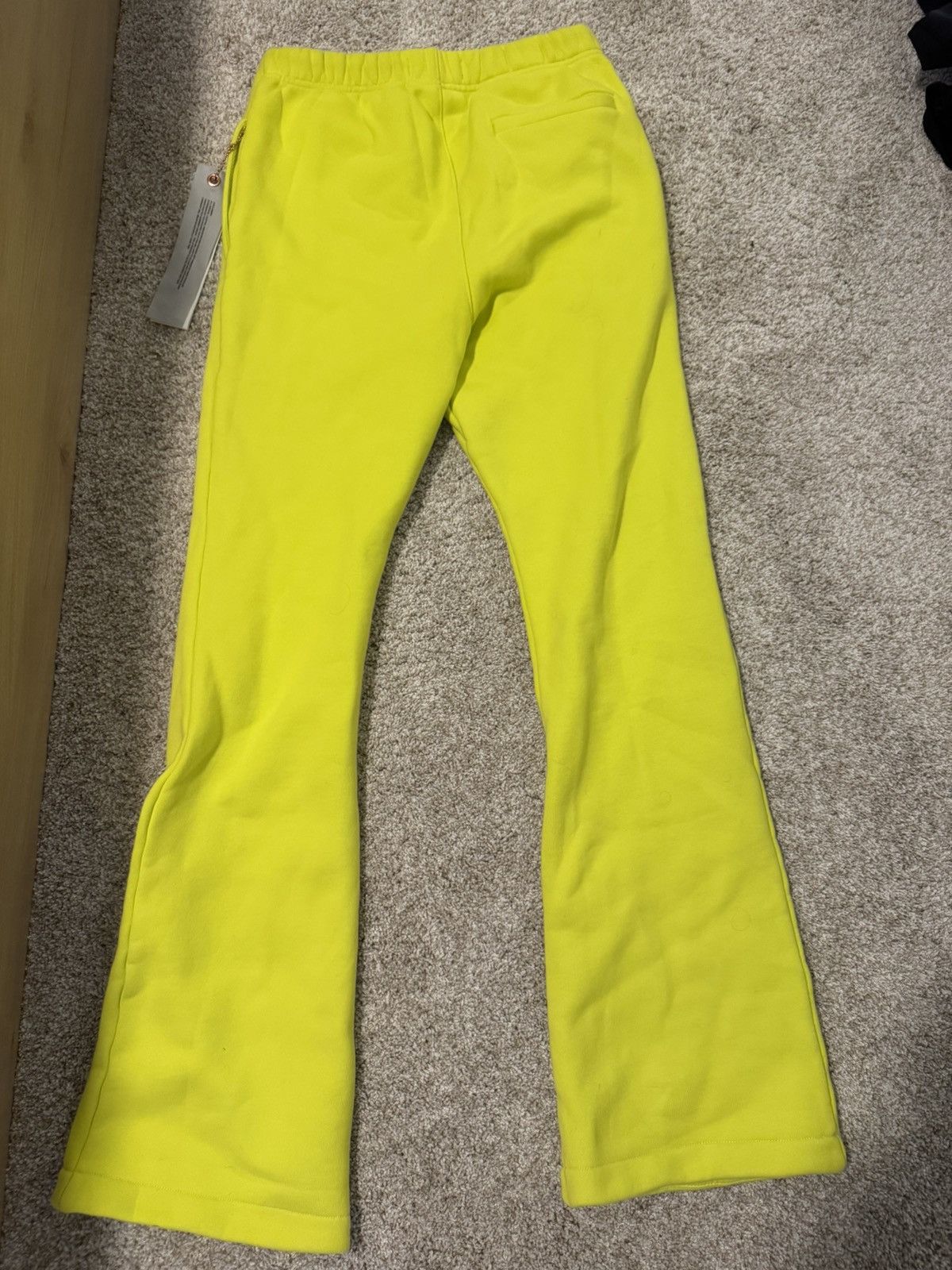 Purple PURPLE BRAND Fleece Flare Leg Pants Yellow/green Sz S New Size US 30 / EU 46 - 2 Thumbnail