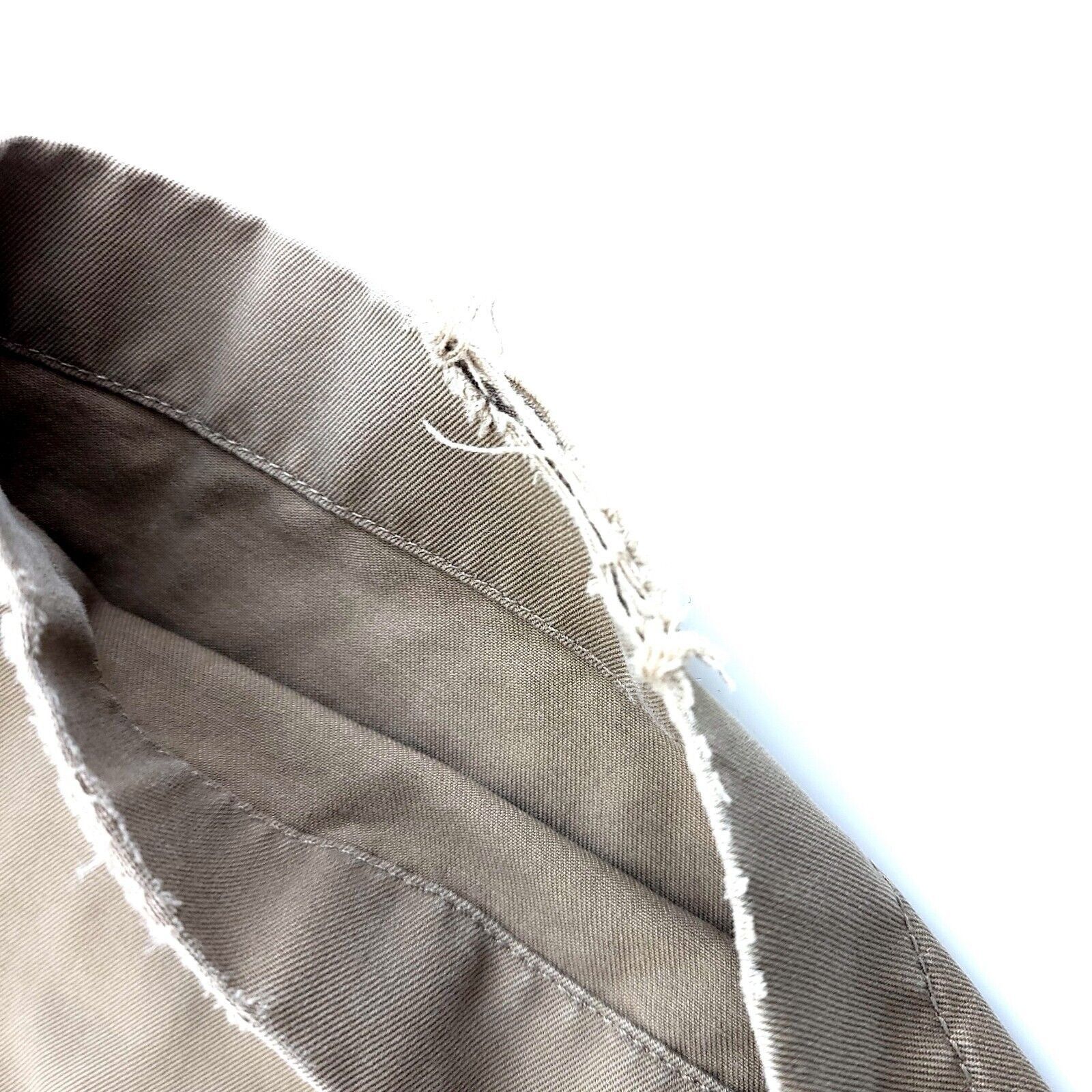 J.Crew DAMAGED J. Crew Cotton Flat Front High Rise Brown Chino Pant Size US 36 / EU 52 - 7 Thumbnail