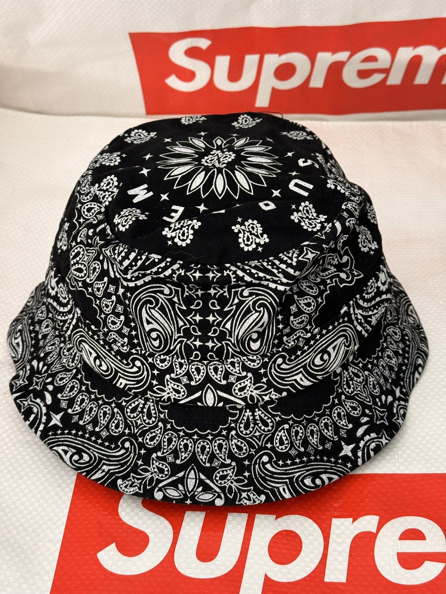 Supreme Supreme Bandana Crusher Black small/medium | Grailed