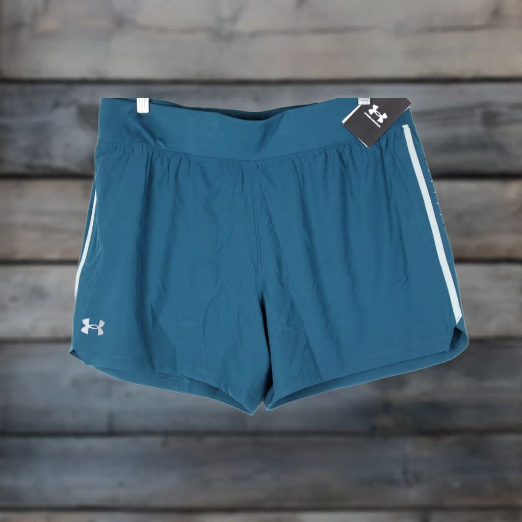 Under Armour Under Armour Men's UA Speedpocket 5'' Shorts XL Green 1377485 716 Size US 36 / EU 52 - 1 Thumbnail