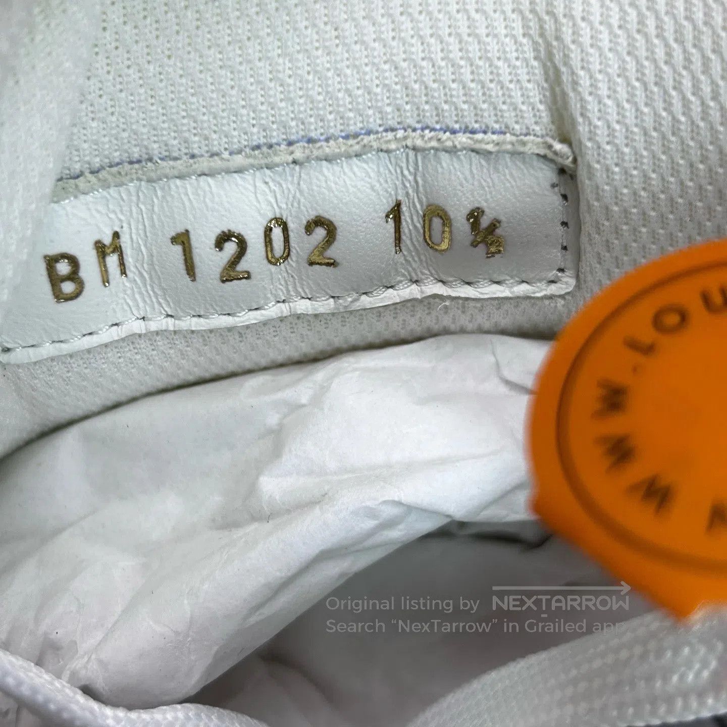 Louis Vuitton Louis Vuitton White and Blue Denim Casual Sneakers| Size US 11.5 / EU 44-45 - 8 Thumbnail