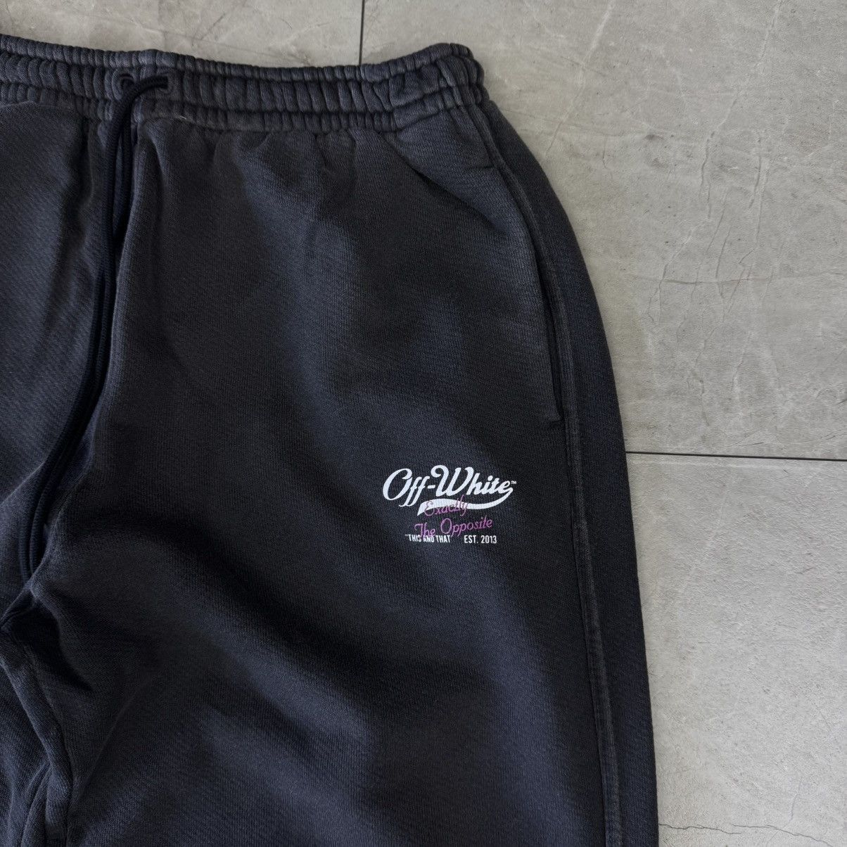 Off-White OFF-WHITE Wave Off Skate Sweatpants Black Size US 32 / EU 48 - 2 Thumbnail