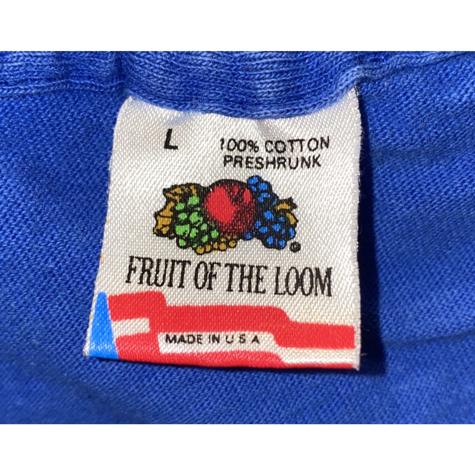 Fruit Of The Loom VINTAGE Fruit Of The Loom Road Runners T-Shirt Blue L Mens Size L Graphic Tee 1989 Size US L / EU 52-54 / 3 - 4 Thumbnail