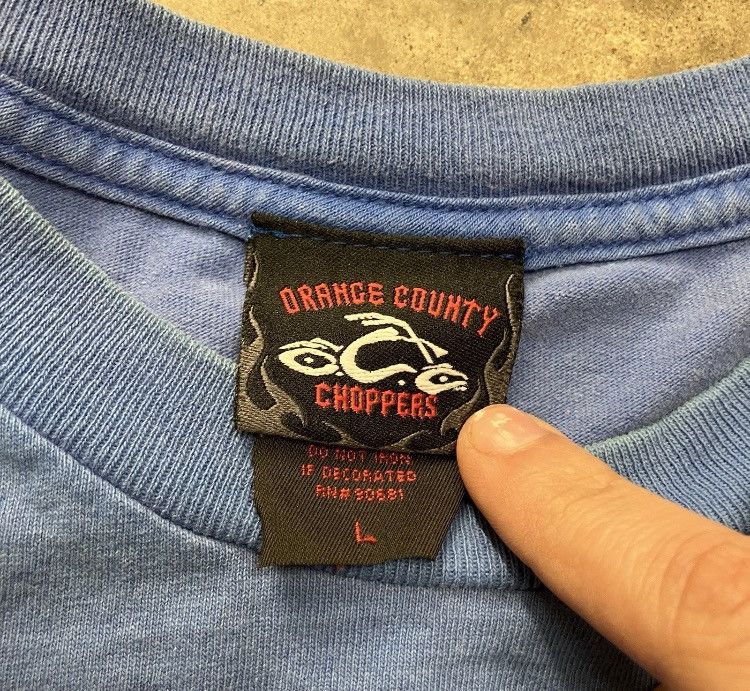 Harley Davidson × Vintage Y2K Orange County Choppers Bull Dog Tee Shirt Size US L / EU 52-54 / 3 - 3 Thumbnail
