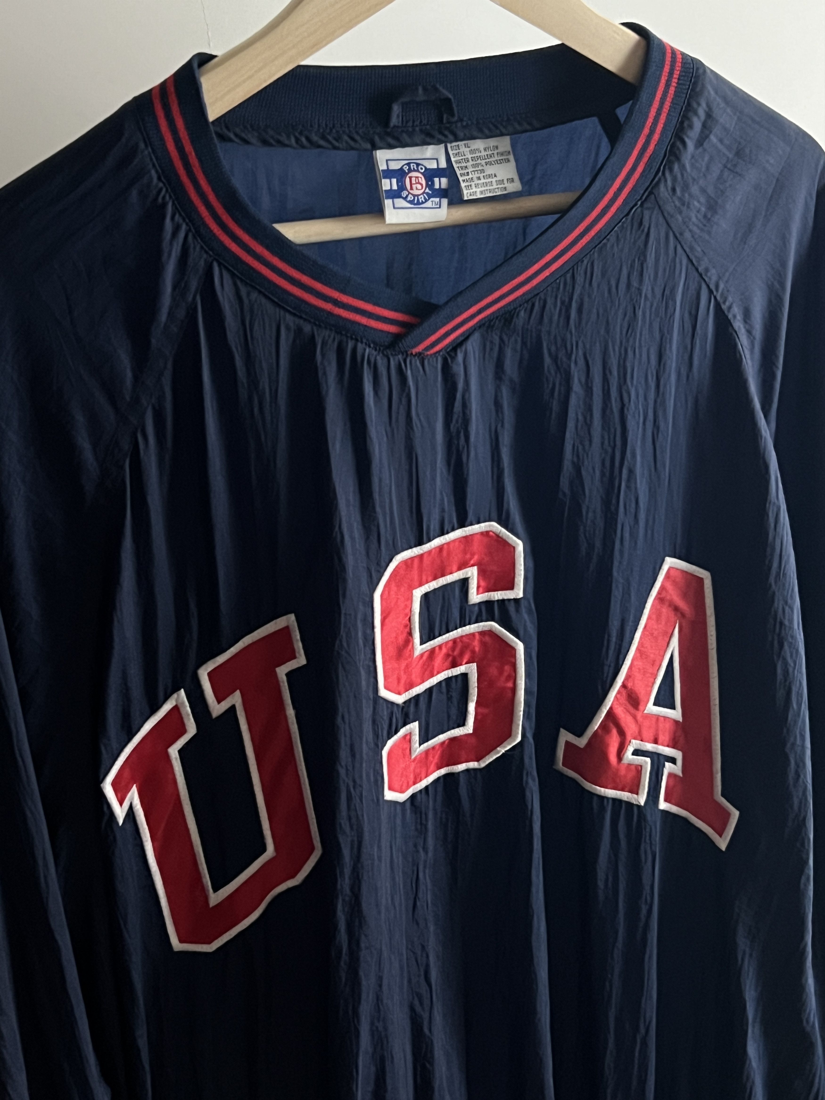 USA Olympics Light Jacket Windbreaker Pro Spirit USA Olympic V Neck Size US XL / EU 56 / 4 - 3 Thumbnail