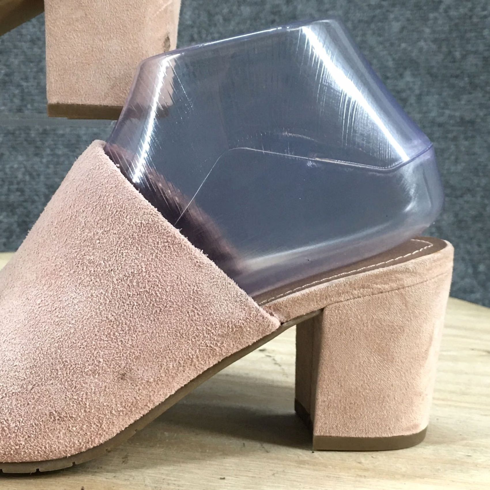 Kenneth Cole Kenneth Cole Reaction Mass Ter Mind Sandals Slip On Pink Suede Womens 6.5M Slide Casual Size US 7 / IT 37 - 3 Thumbnail
