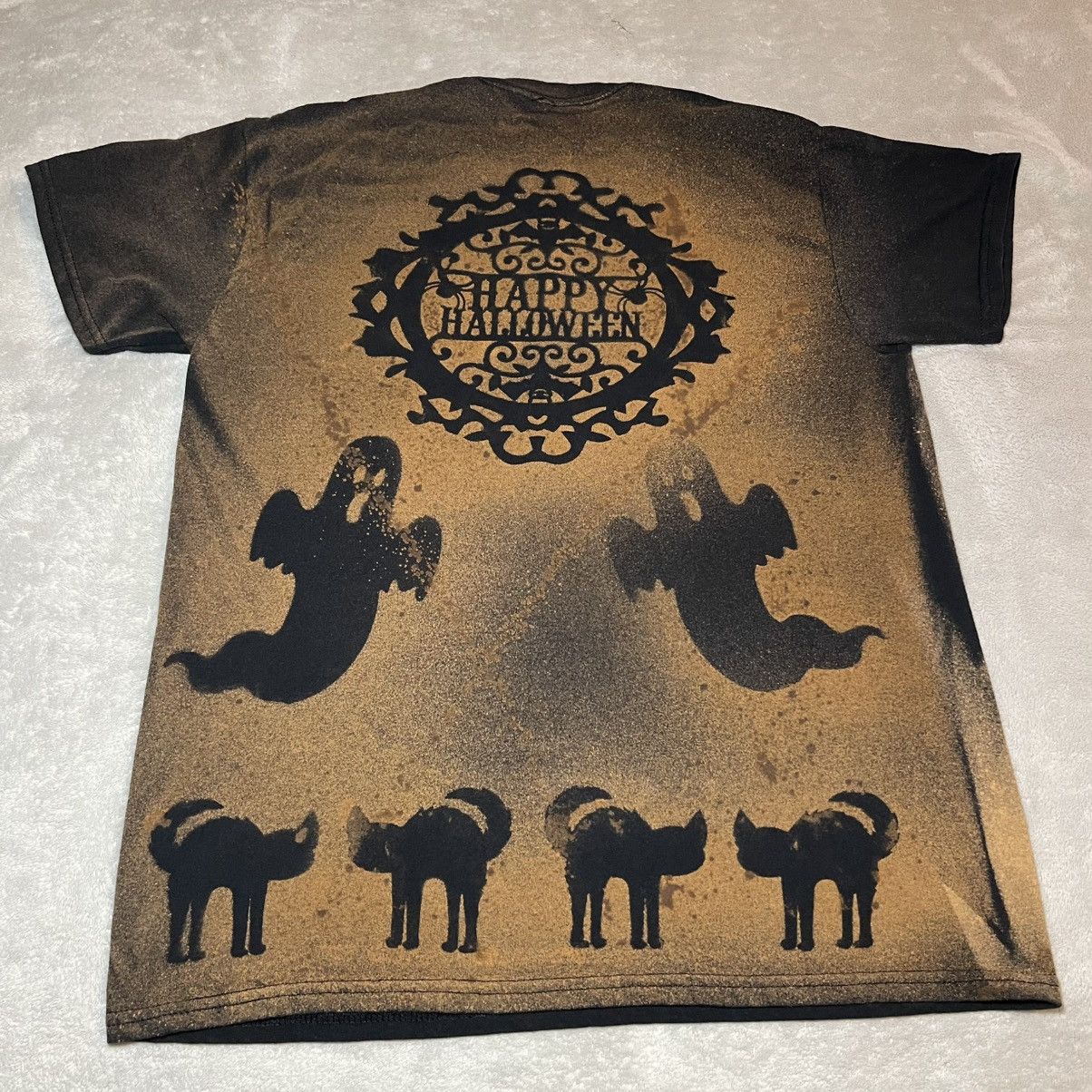 Other Halloween Bleach Wash T-Shirt Black Medium Haunted House Size US M / EU 48-50 / 2 - 4 Thumbnail