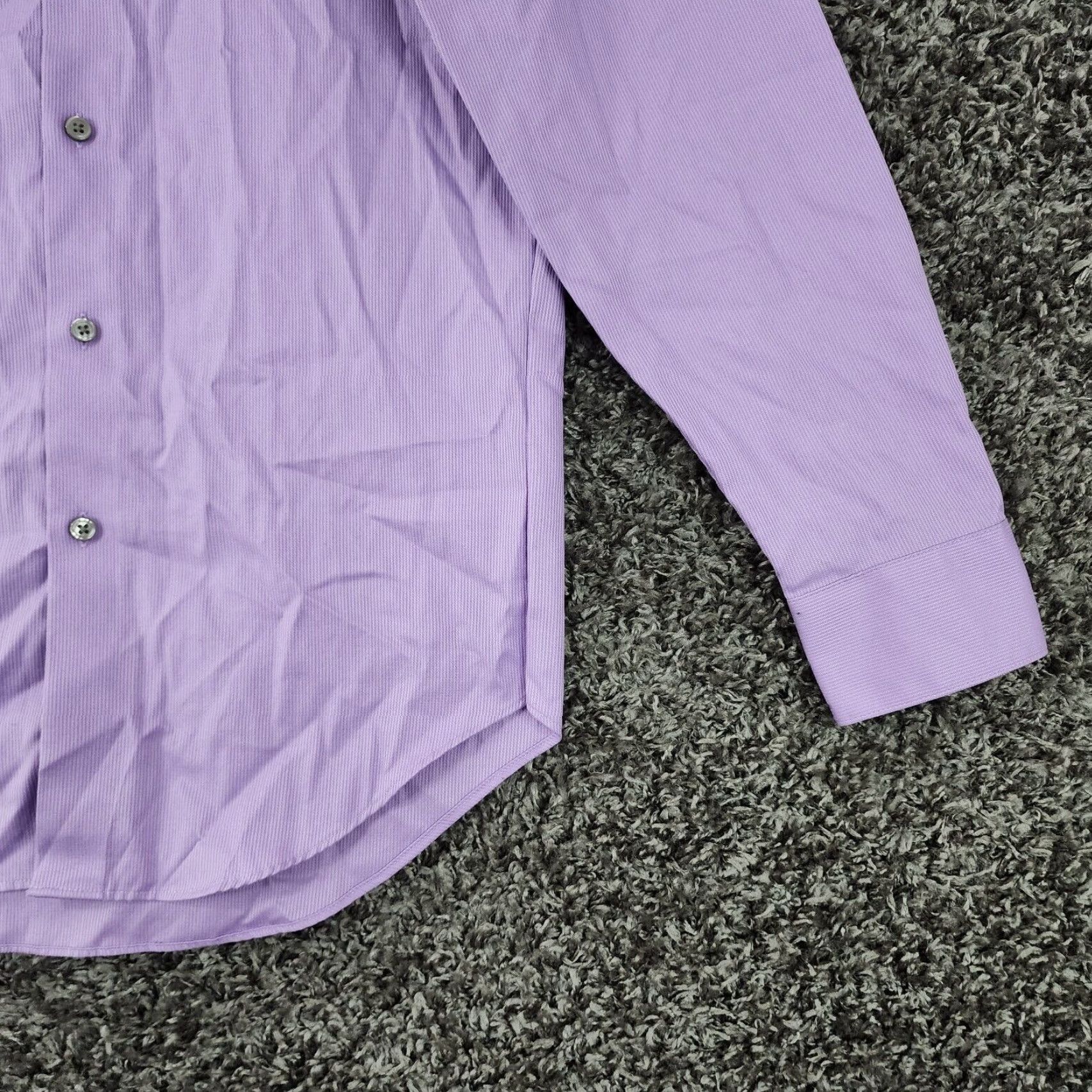 Calvin Klein VINTAGE Calvin Klein Shirt Mens Purple Slim Fit Long Sleeve Button-Up Size 32 Size US XS / EU 42 / 0 - 2 Thumbnail