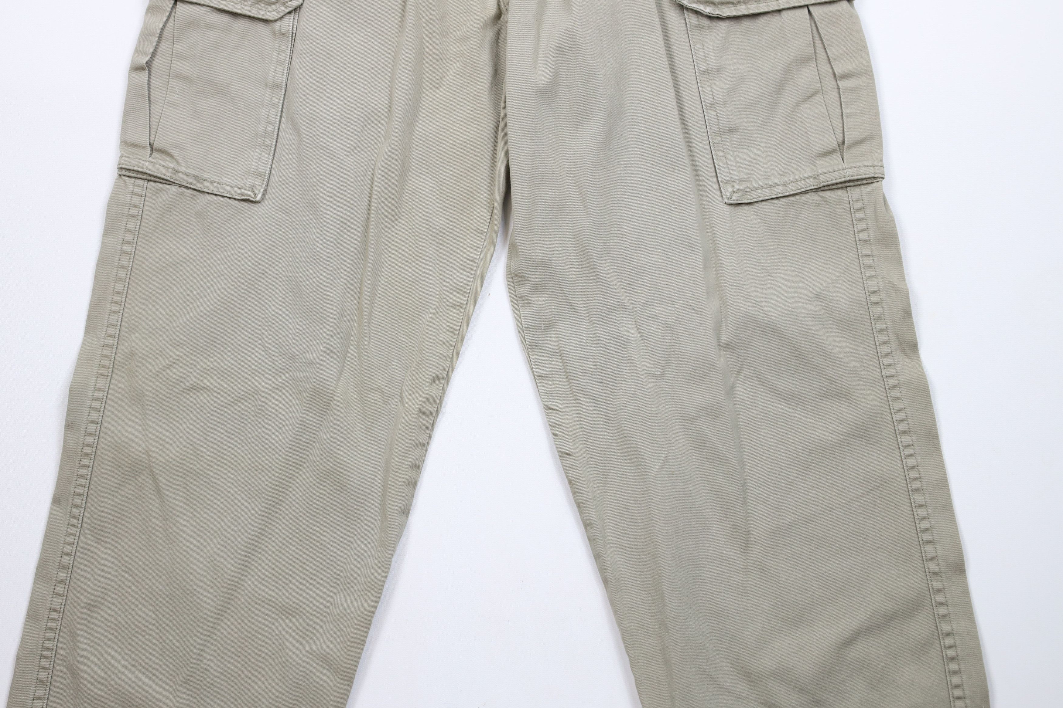 Vintage Vintage 90s Y2K Streetwear Baggy Wide Leg Cargo Pants Green Size US 30 / EU 46 - 3 Thumbnail