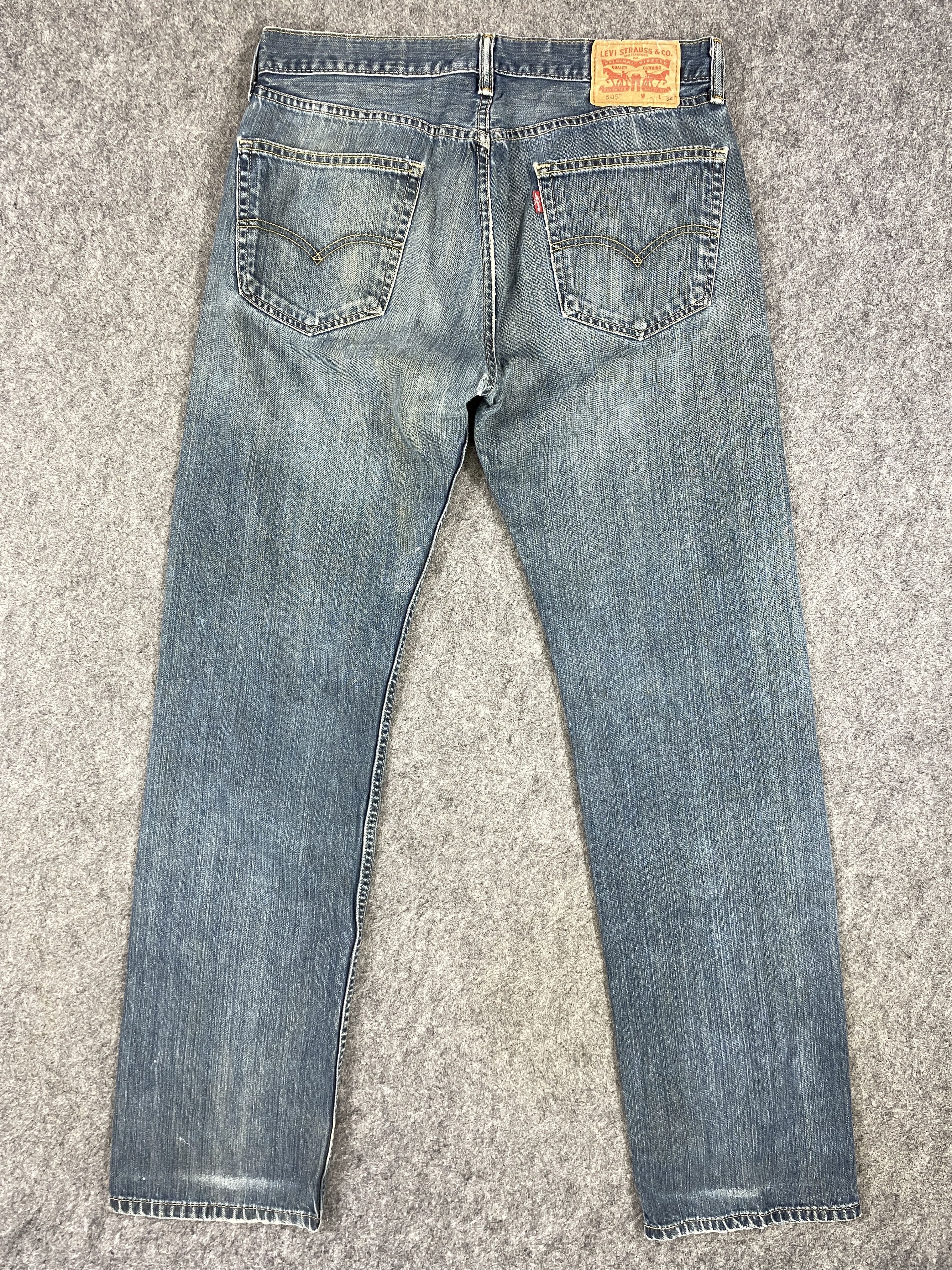 Levi's Faded Blue Vintage Levi's 505 Jeans 32x33.5 Denim JN1448 Size US 32 / EU 48 - 2 Thumbnail