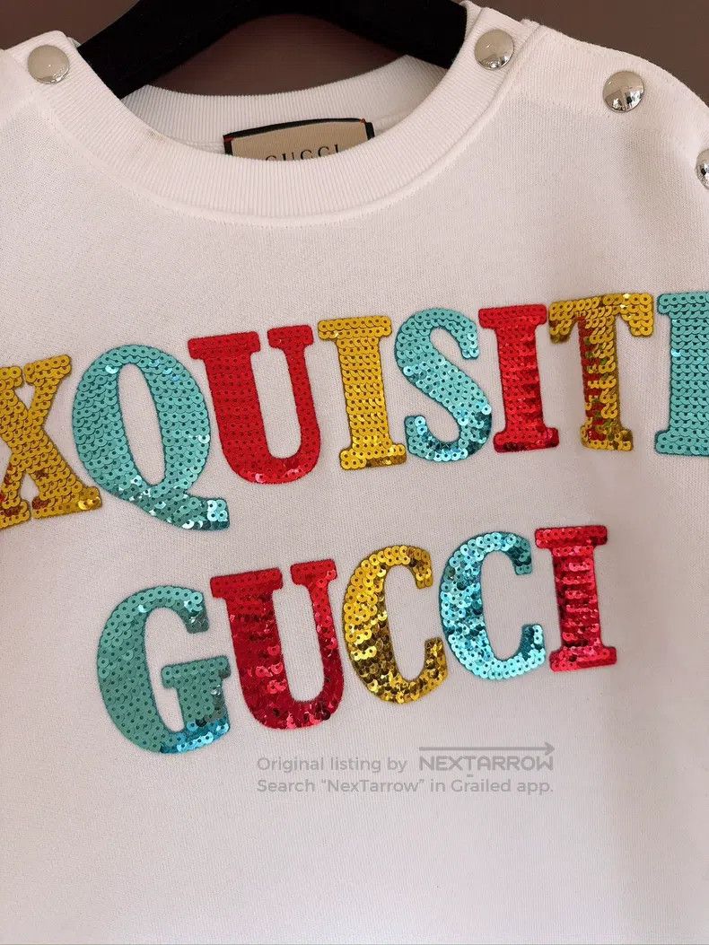 Gucci Gucci Sequin colourful letter loose sweatshirt Size US XS / EU 42 / 0 - 3 Thumbnail