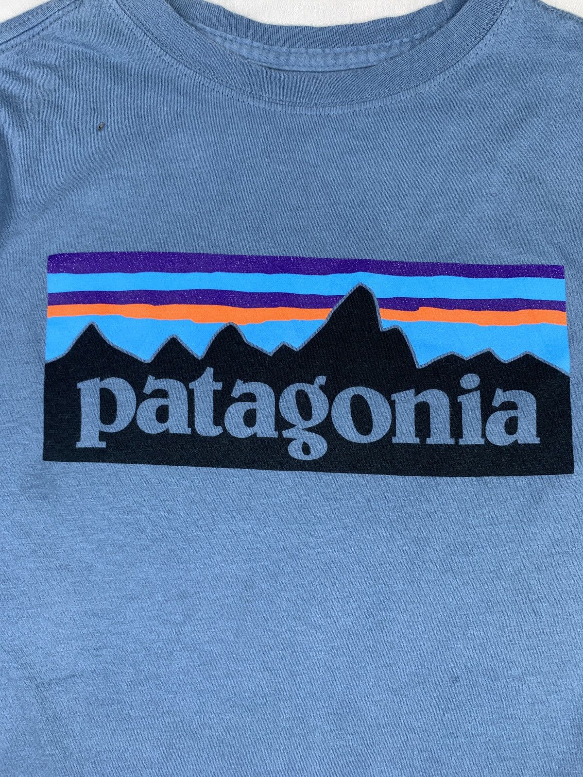 Patagonia Patagonia Teal Blue Iconic Chest Logo Graphic Longsleeve Top Size S / US 4 / IT 40 - 3 Thumbnail