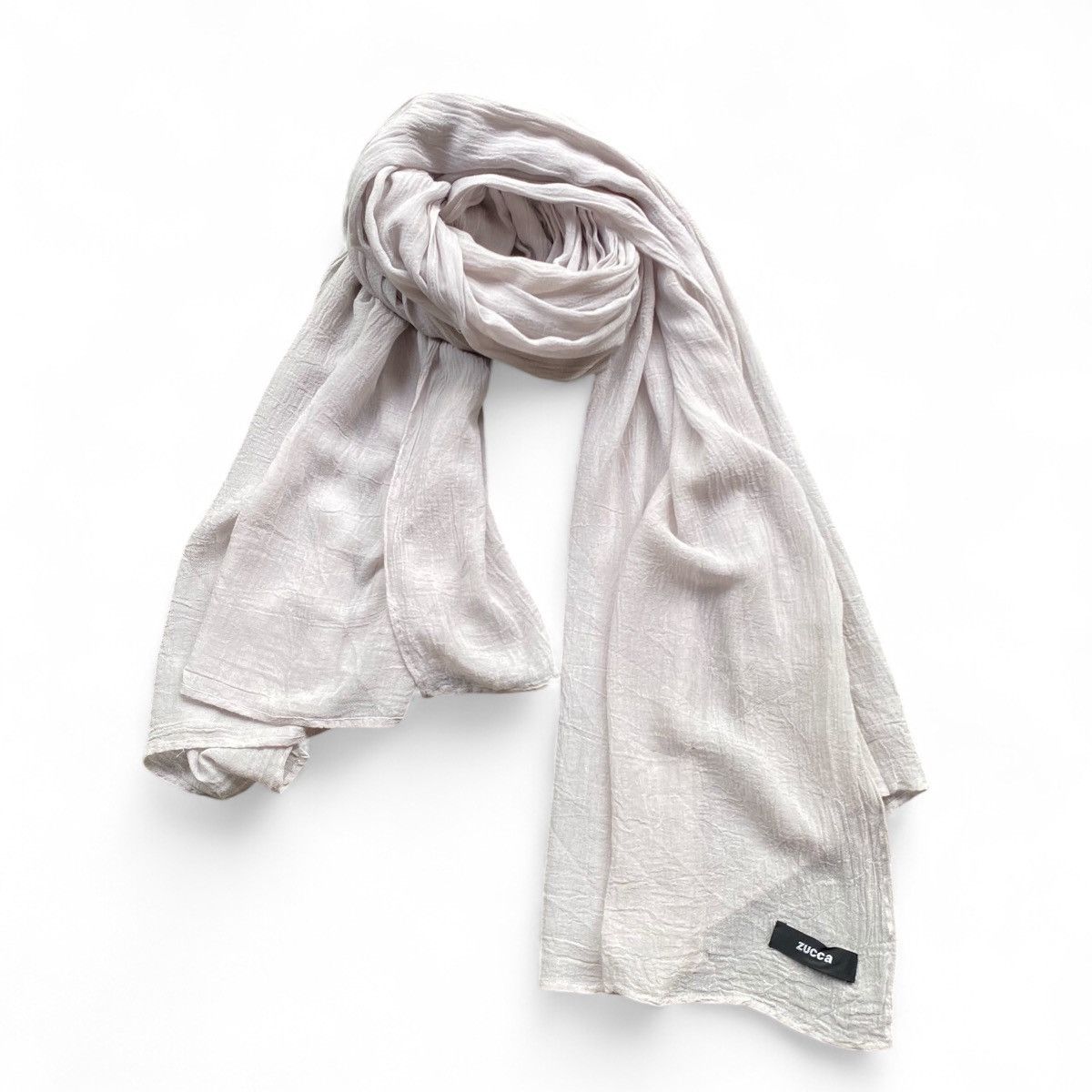 Zucca ZUCCA Light Beige Textured Scarf Size ONE SIZE - 1 Thumbnail